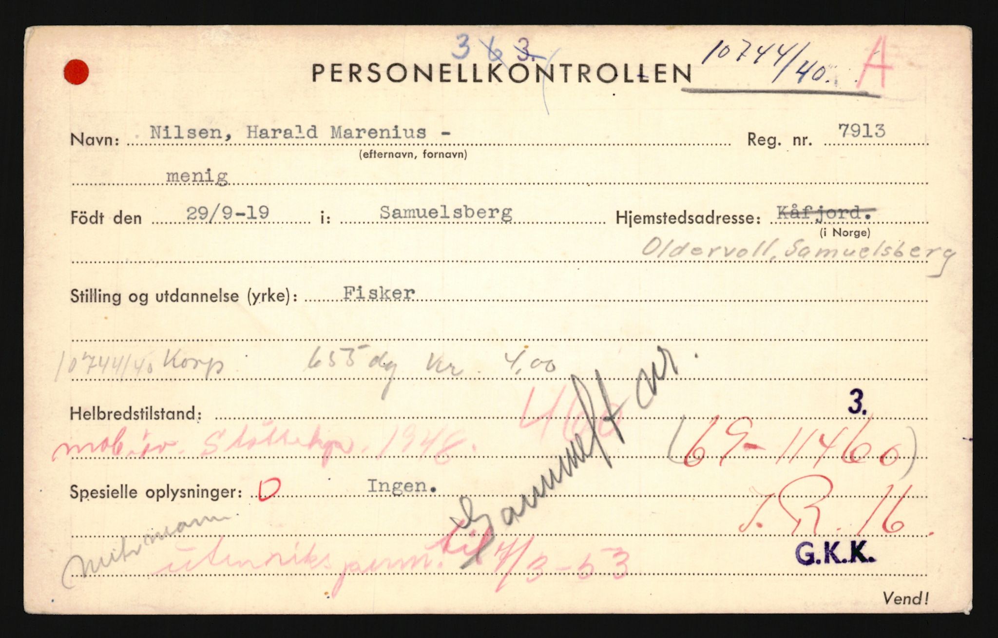 Forsvaret, Troms infanteriregiment nr. 16, AV/RA-RAFA-3146/P/Pa/L0024/0001: Rulleblad / Rulleblad for regimentets menige mannskaper, årsklasse 1940, 1940, p. 118