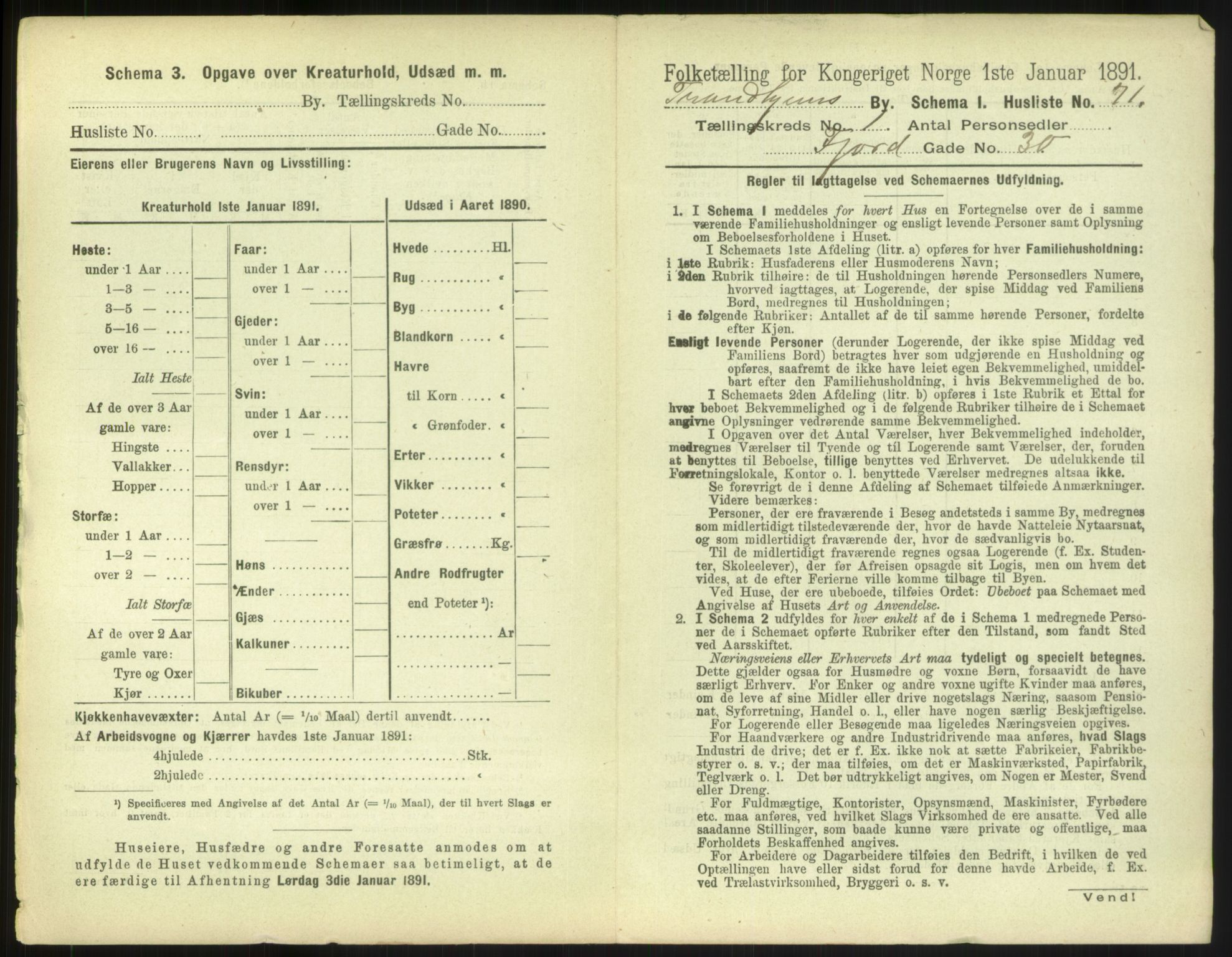 RA, 1891 census for 1601 Trondheim, 1891, p. 230