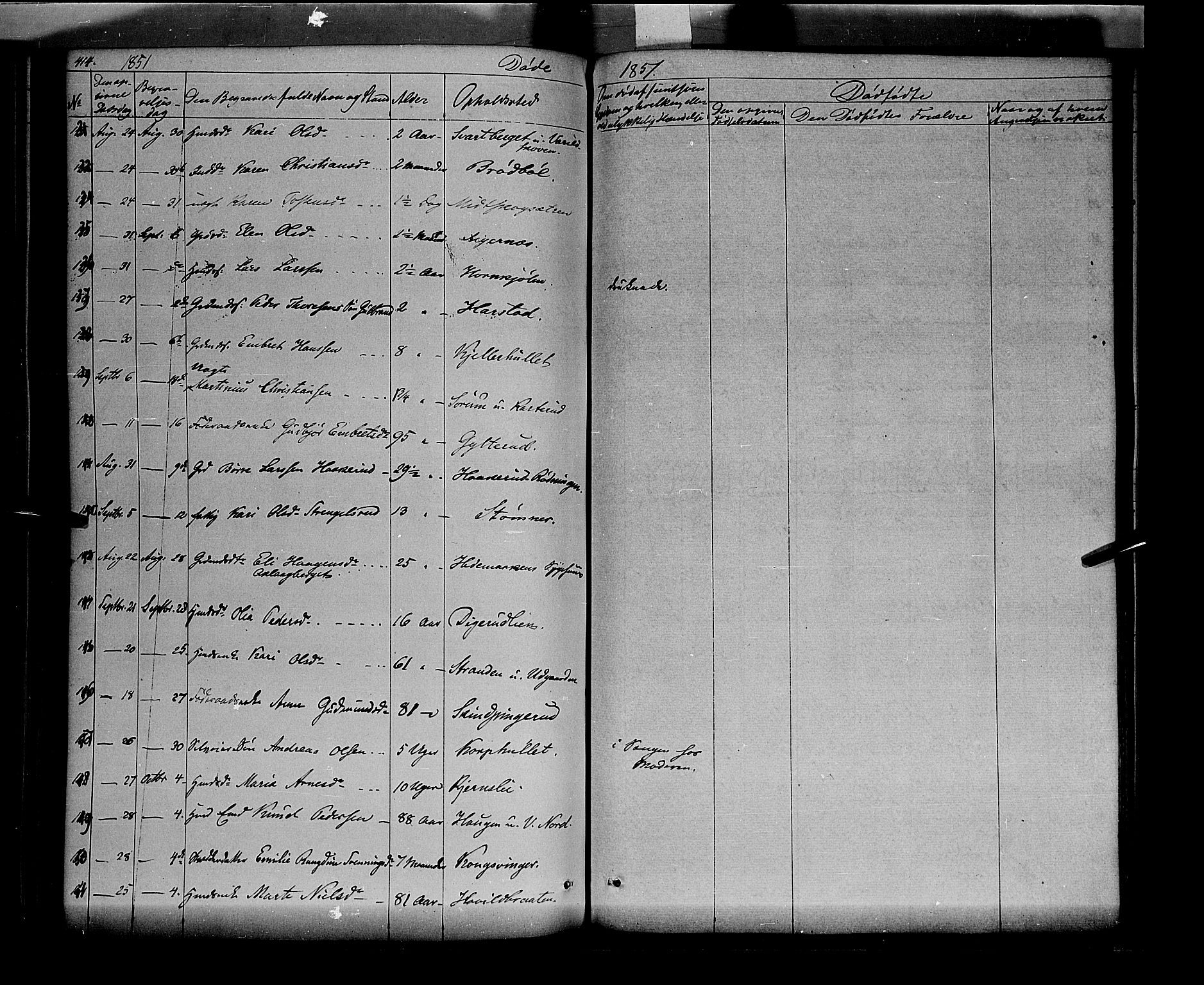 Vinger prestekontor, SAH/PREST-024/H/Ha/Haa/L0009: Parish register (official) no. 9, 1847-1855, p. 414