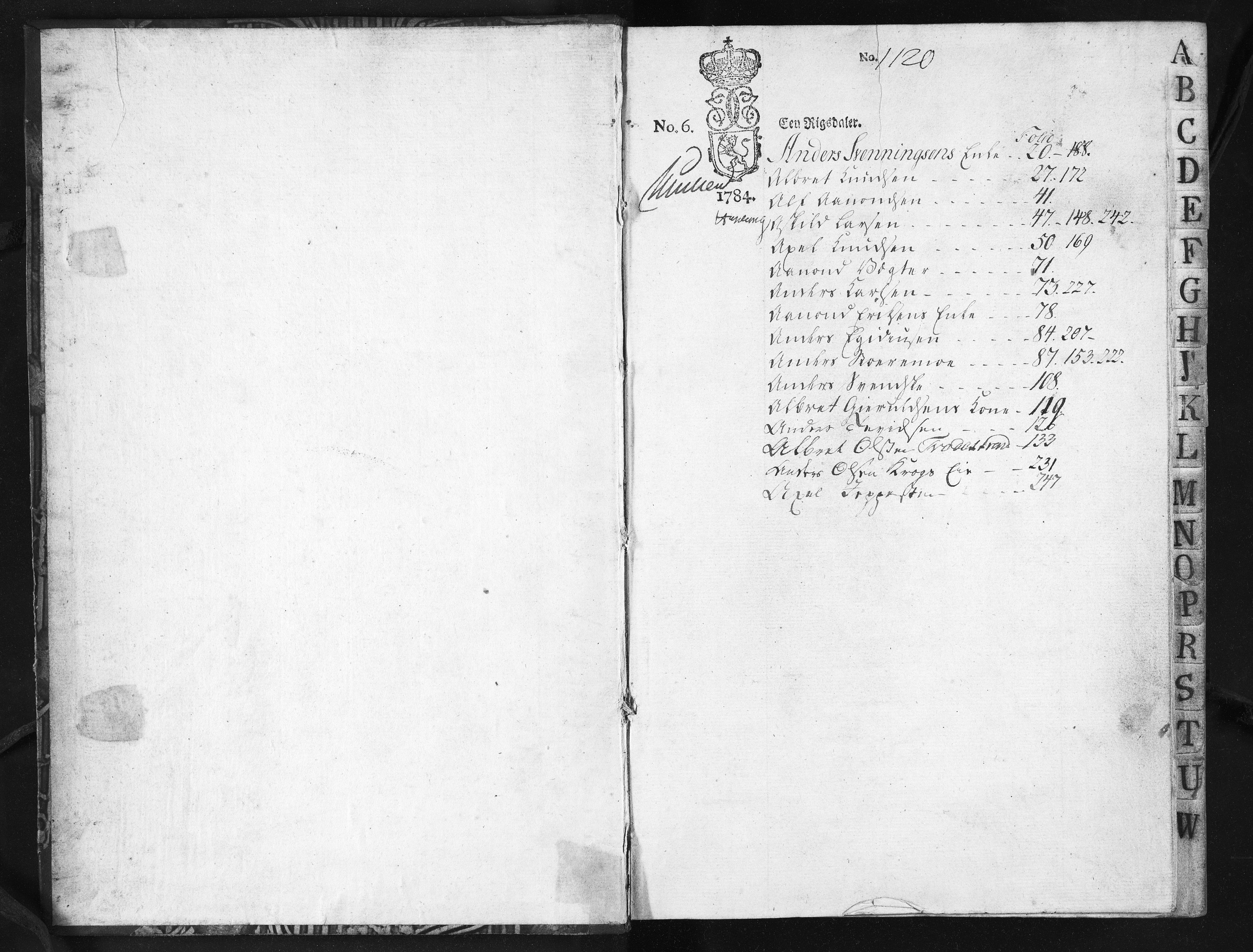 Baaseland Jernverk og Næs Jernverk, NESJ/NJM-001/01/01/L0165: Regnskap. Kontobøker. Verksbøker, 1785