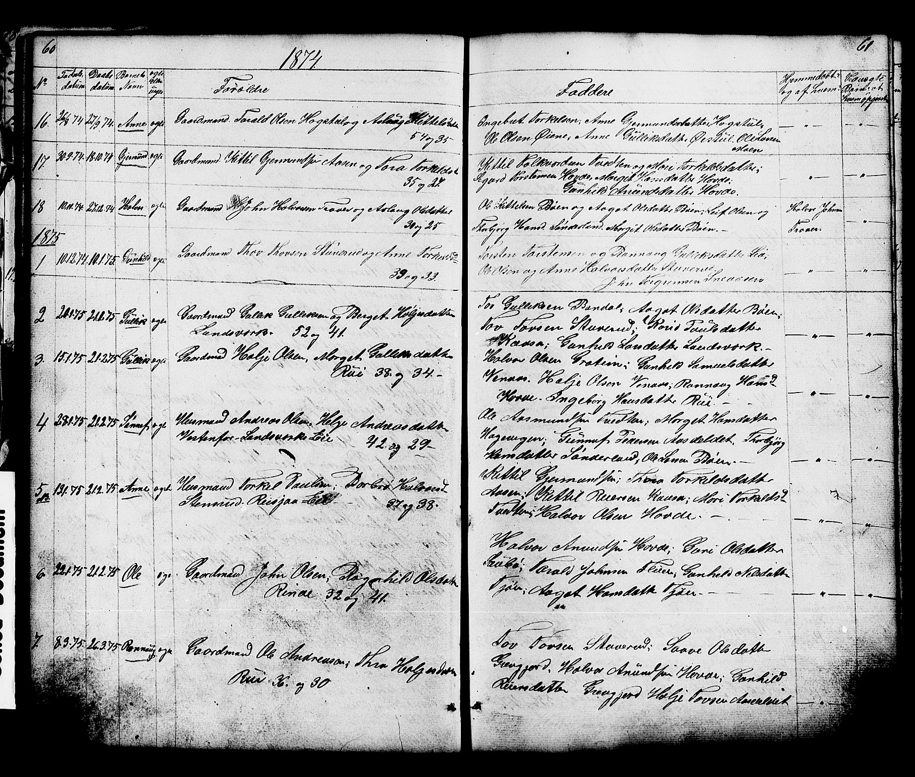Hjartdal kirkebøker, AV/SAKO-A-270/G/Gc/L0002: Parish register (copy) no. III 2, 1854-1890, p. 60-61