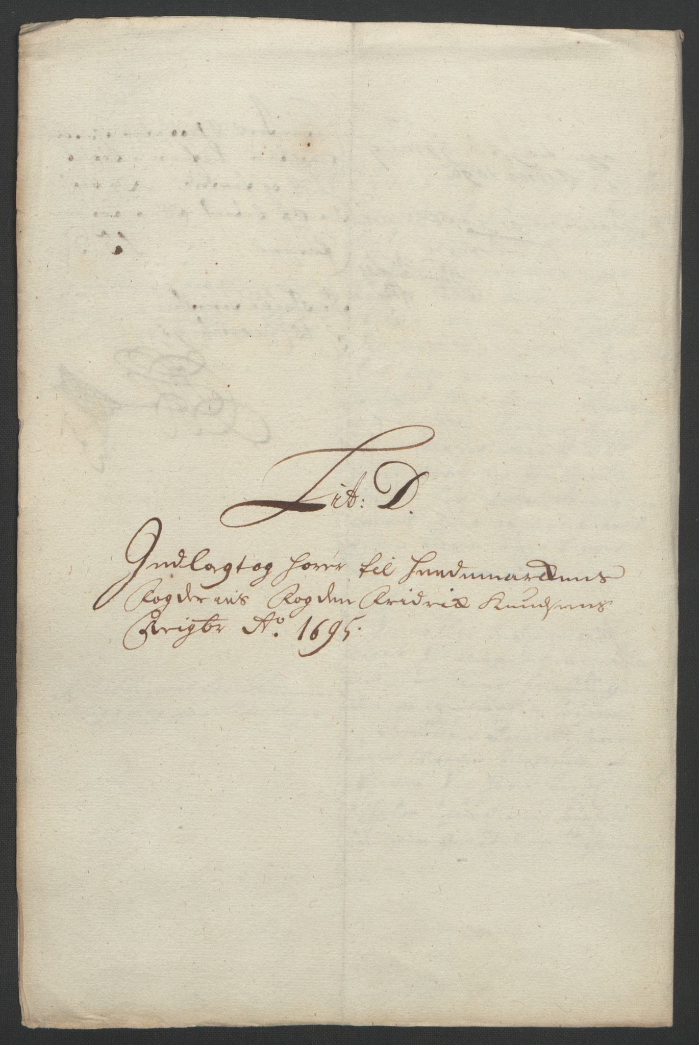 Rentekammeret inntil 1814, Reviderte regnskaper, Fogderegnskap, AV/RA-EA-4092/R16/L1036: Fogderegnskap Hedmark, 1695-1696, p. 65