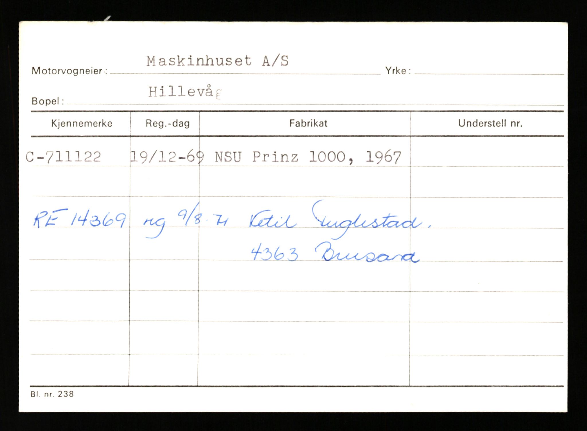 Stavanger trafikkstasjon, AV/SAST-A-101942/0/G/L0012: Registreringsnummer: 363571 - 800000, 1930-1971, p. 2500