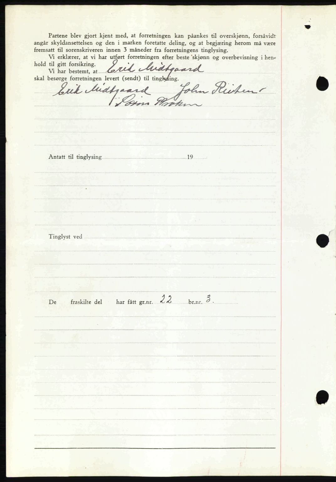 Romsdal sorenskriveri, AV/SAT-A-4149/1/2/2C: Mortgage book no. A11, 1941-1942, Diary no: : 2033/1941