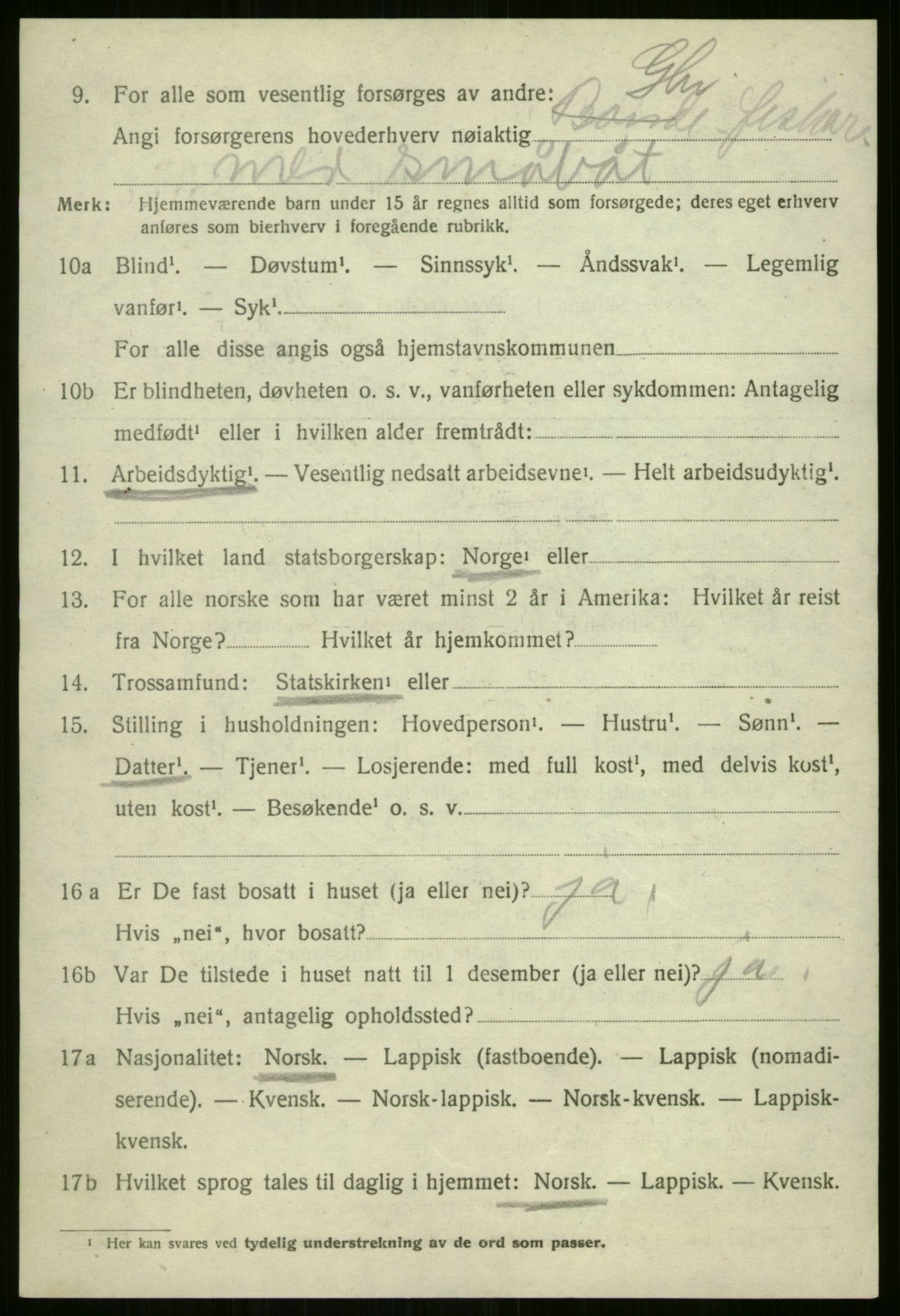 SATØ, 1920 census for Sørfjord, 1920, p. 743