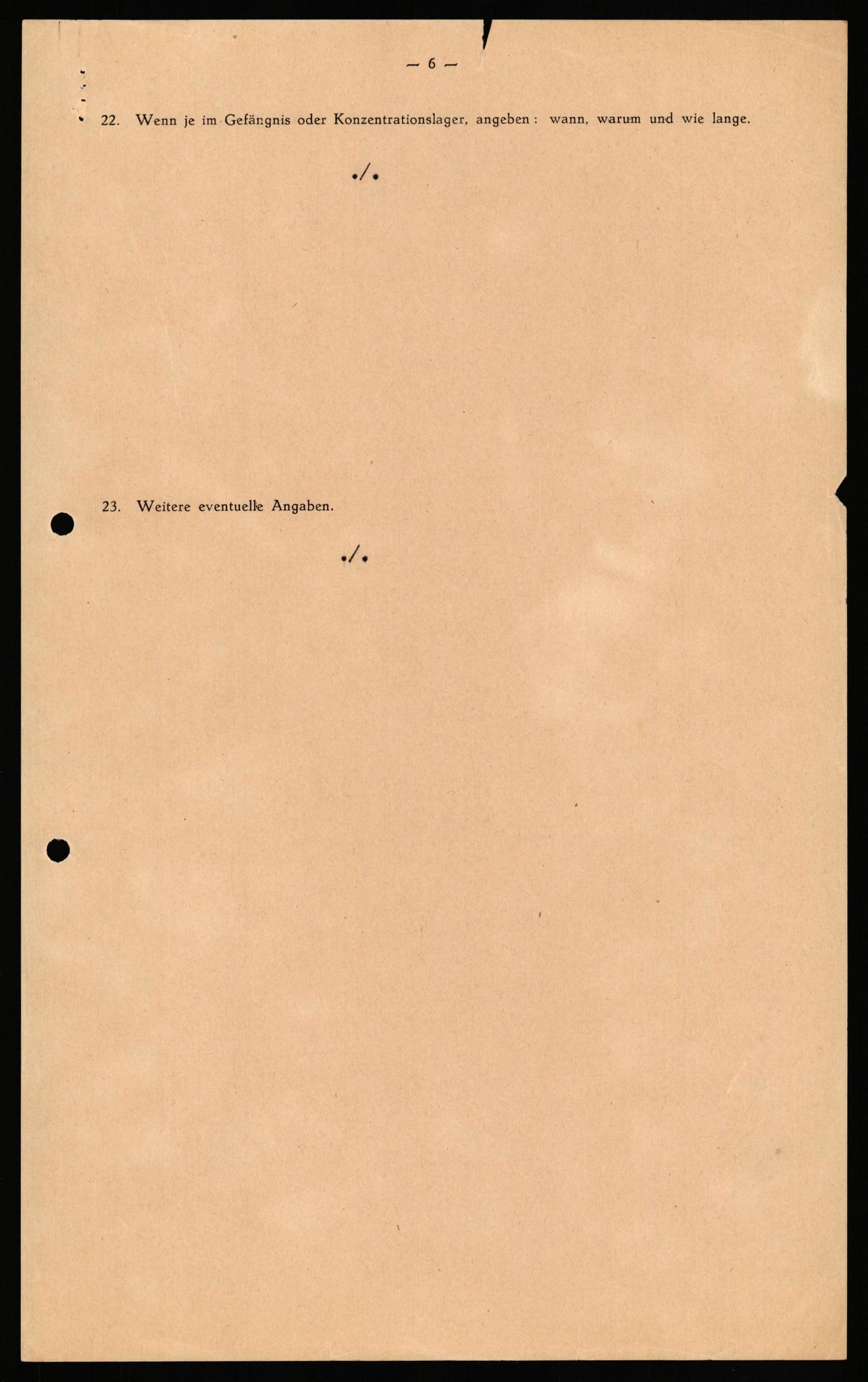 Forsvaret, Forsvarets overkommando II, AV/RA-RAFA-3915/D/Db/L0037: CI Questionaires. Tyske okkupasjonsstyrker i Norge. Tyskere., 1945-1946, p. 465