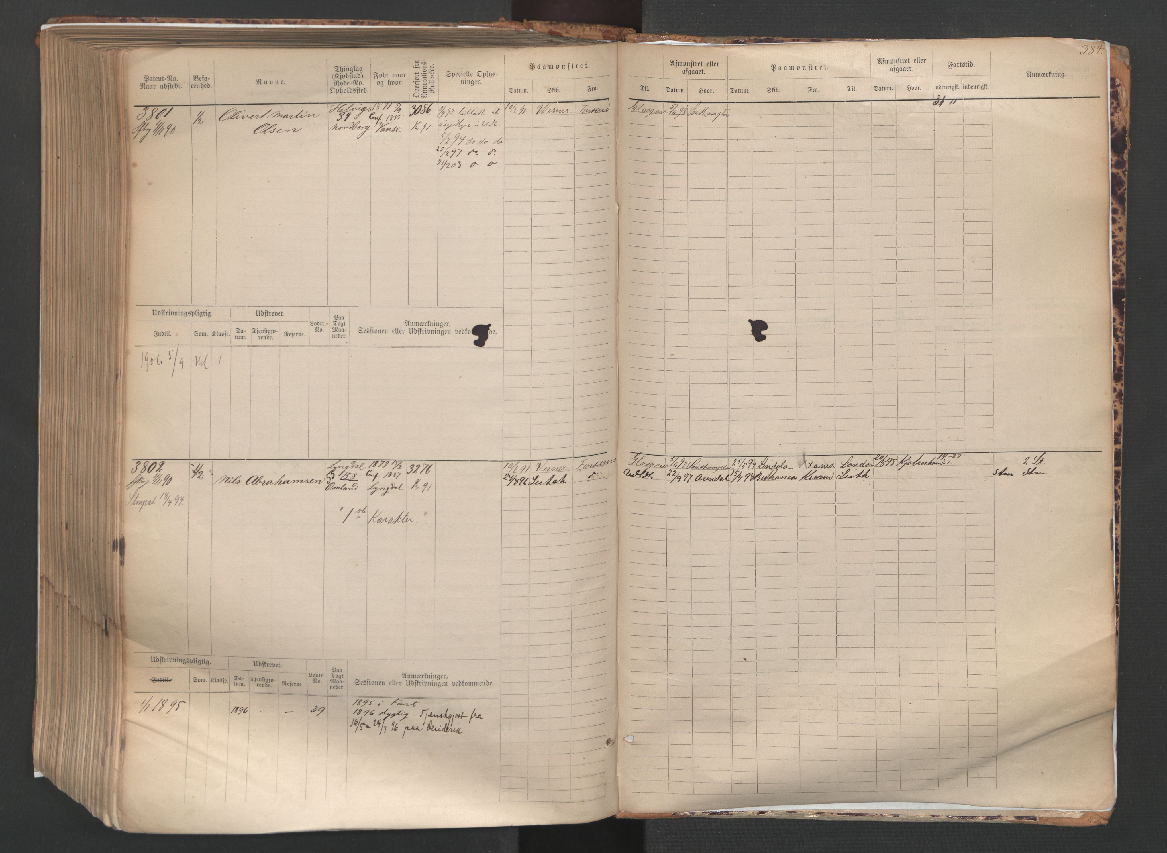 Farsund mønstringskrets, AV/SAK-2031-0017/F/Fb/L0005: Hovedrulle nr 3041-3804, M-8, 1883-1930, p. 387