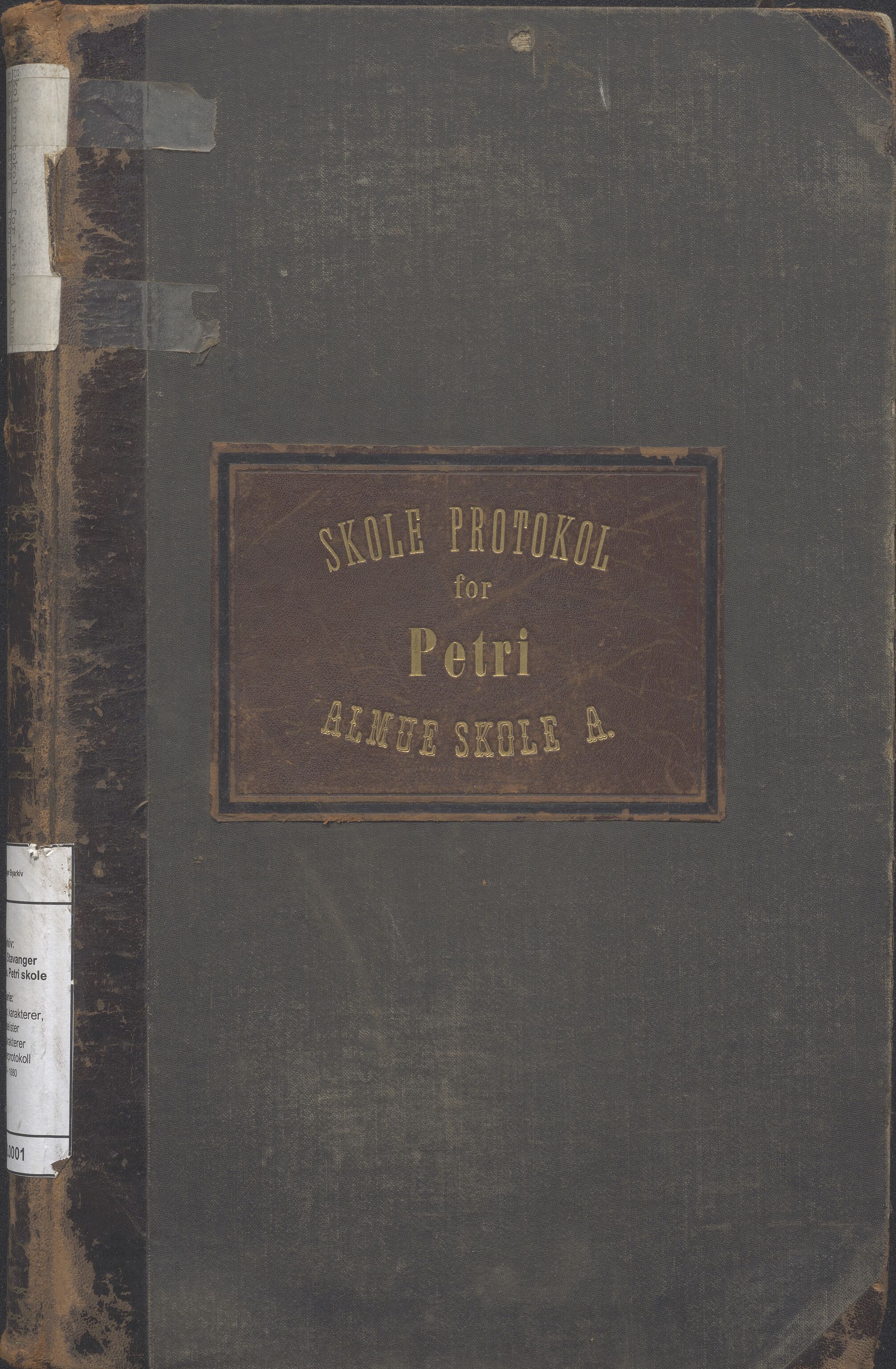 A-0504. Stavanger kommune. Petri skole, BYST/A-0504/G/Gc/L0001: Karakterprotokoll, 1878-1880