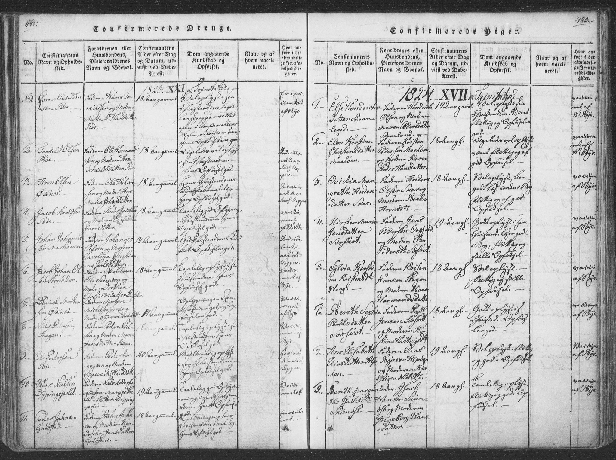 Ministerialprotokoller, klokkerbøker og fødselsregistre - Nordland, AV/SAT-A-1459/855/L0798: Parish register (official) no. 855A06, 1821-1835, p. 472-473