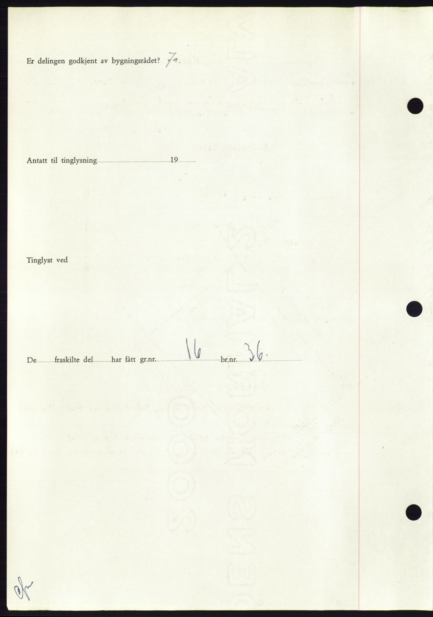 Søre Sunnmøre sorenskriveri, SAT/A-4122/1/2/2C/L0093: Mortgage book no. 19A, 1952-1953, Diary no: : 2850/1952