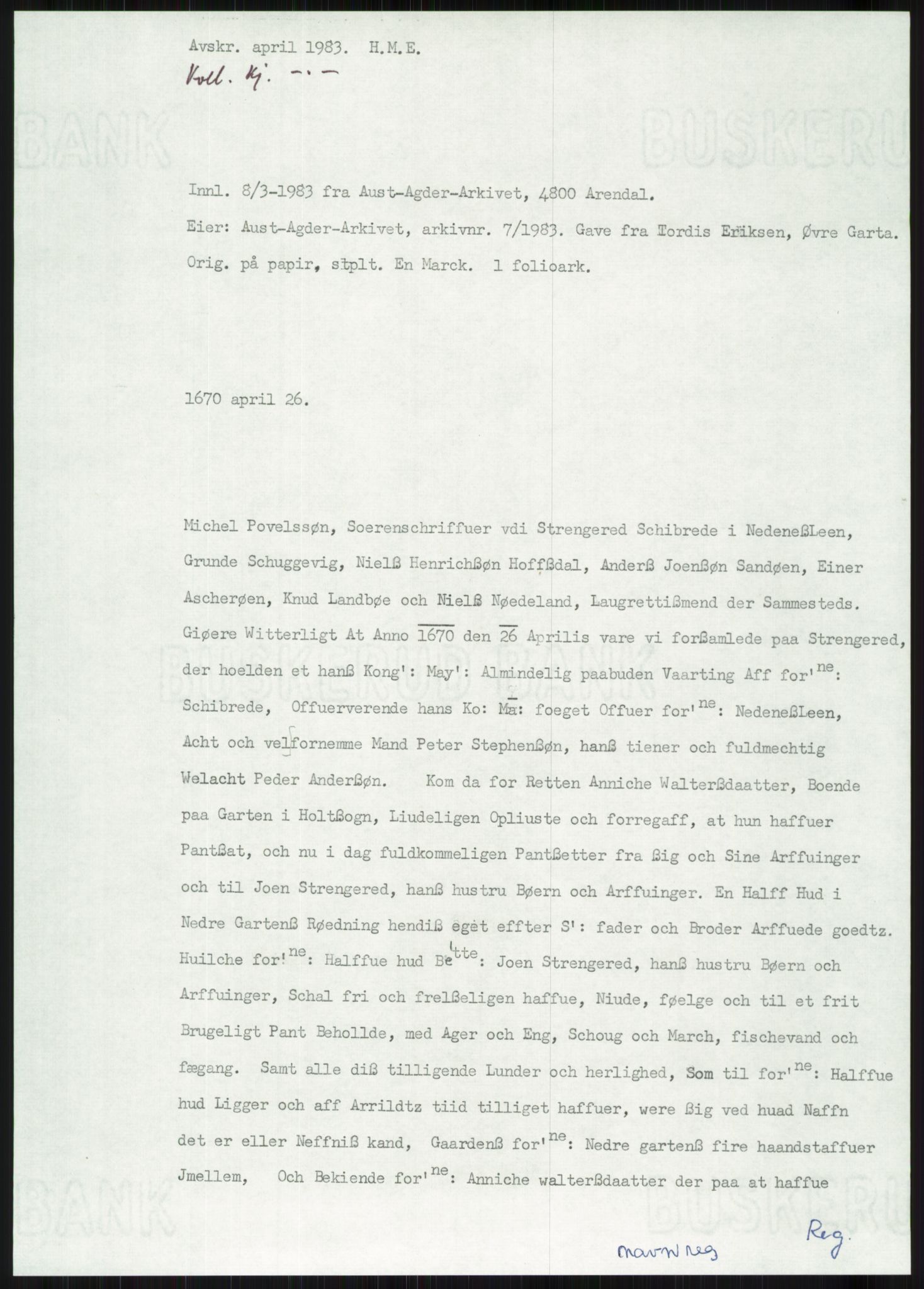 Samlinger til kildeutgivelse, Diplomavskriftsamlingen, RA/EA-4053/H/Ha, p. 1833
