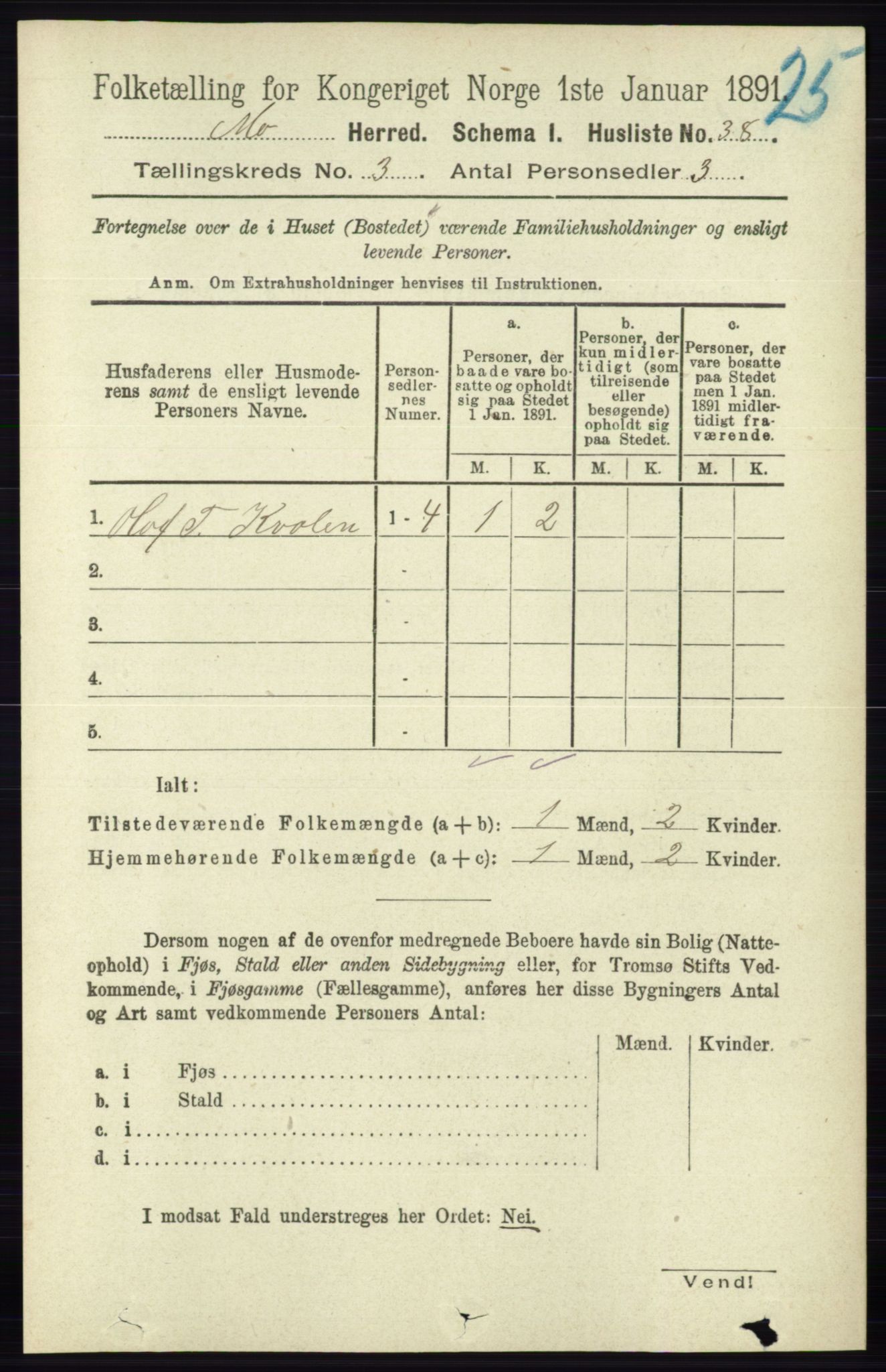 RA, 1891 census for 0832 Mo, 1891, p. 720