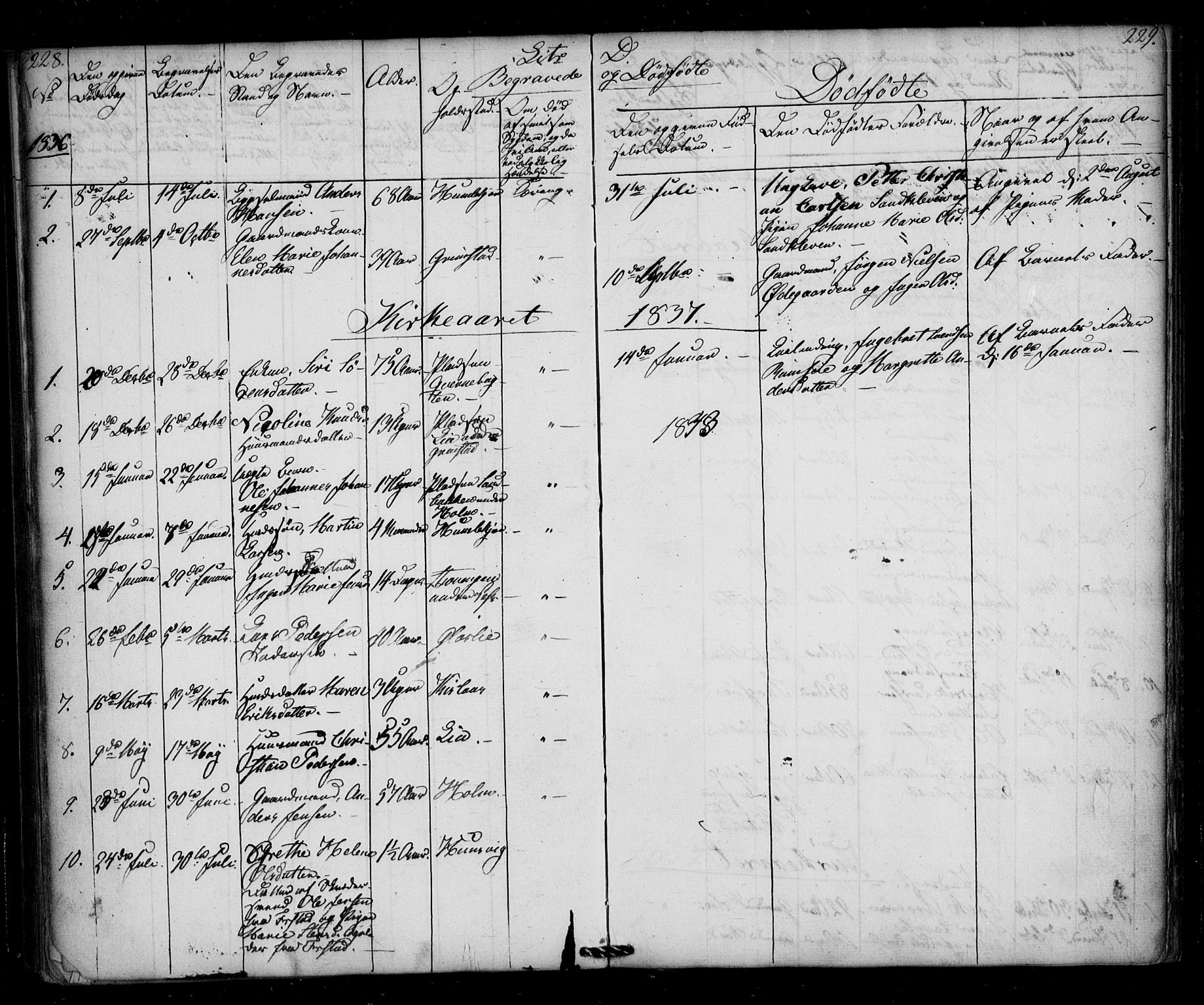 Borge prestekontor Kirkebøker, SAO/A-10903/F/Fb/L0001: Parish register (official) no. II 1, 1836-1852, p. 228-229