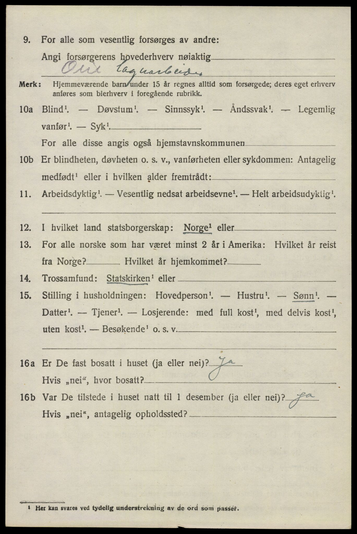 SAO, 1920 census for Nesodden, 1920, p. 4522