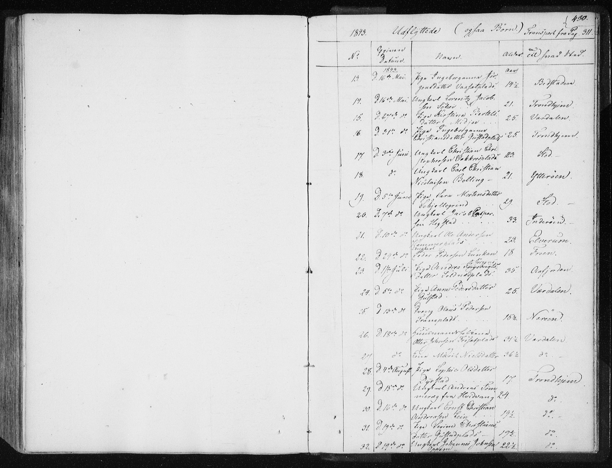 Ministerialprotokoller, klokkerbøker og fødselsregistre - Nord-Trøndelag, AV/SAT-A-1458/735/L0339: Parish register (official) no. 735A06 /1, 1836-1848, p. 430