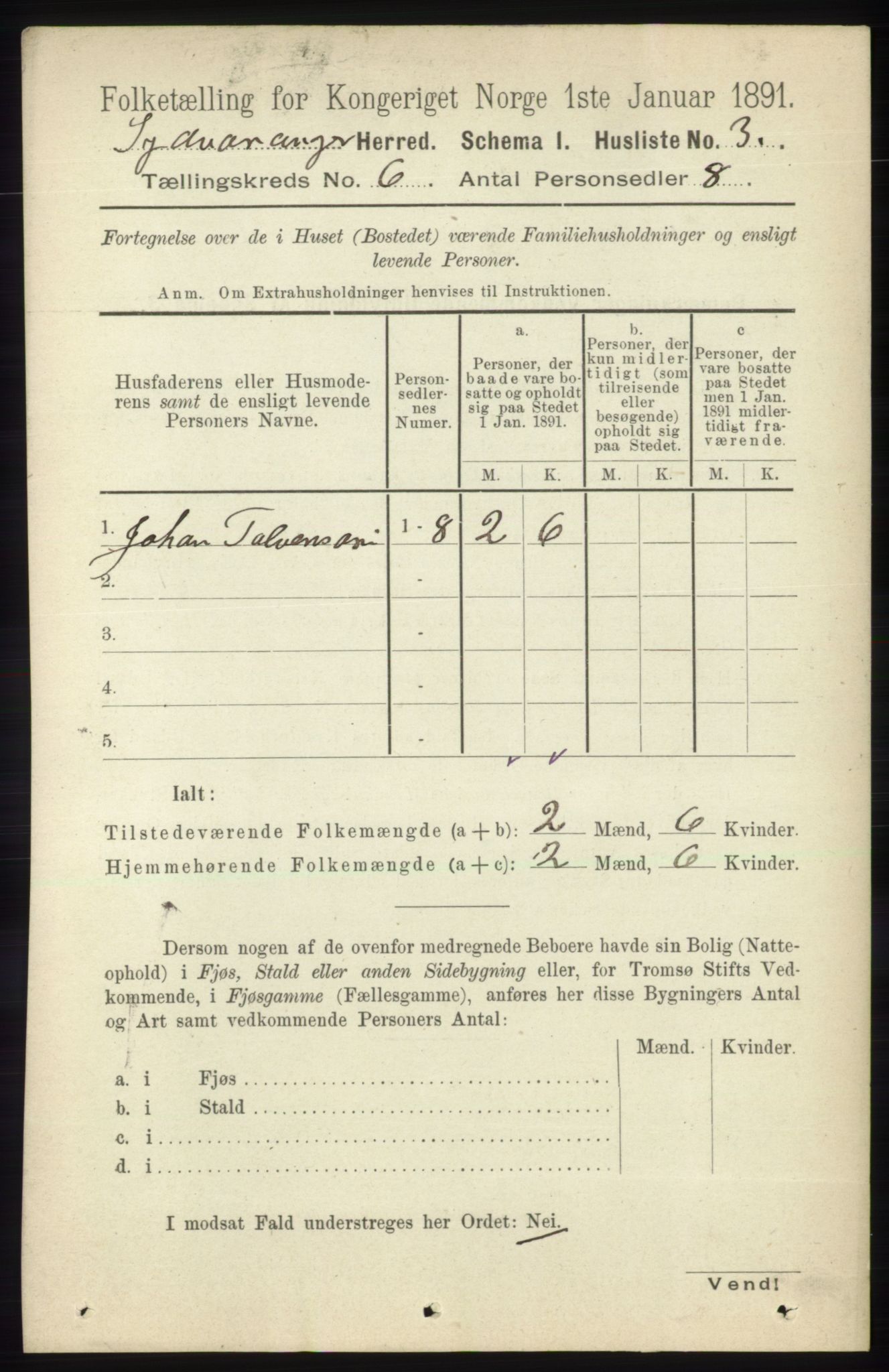 RA, 1891 census for 2030 Sør-Varanger, 1891, p. 1852