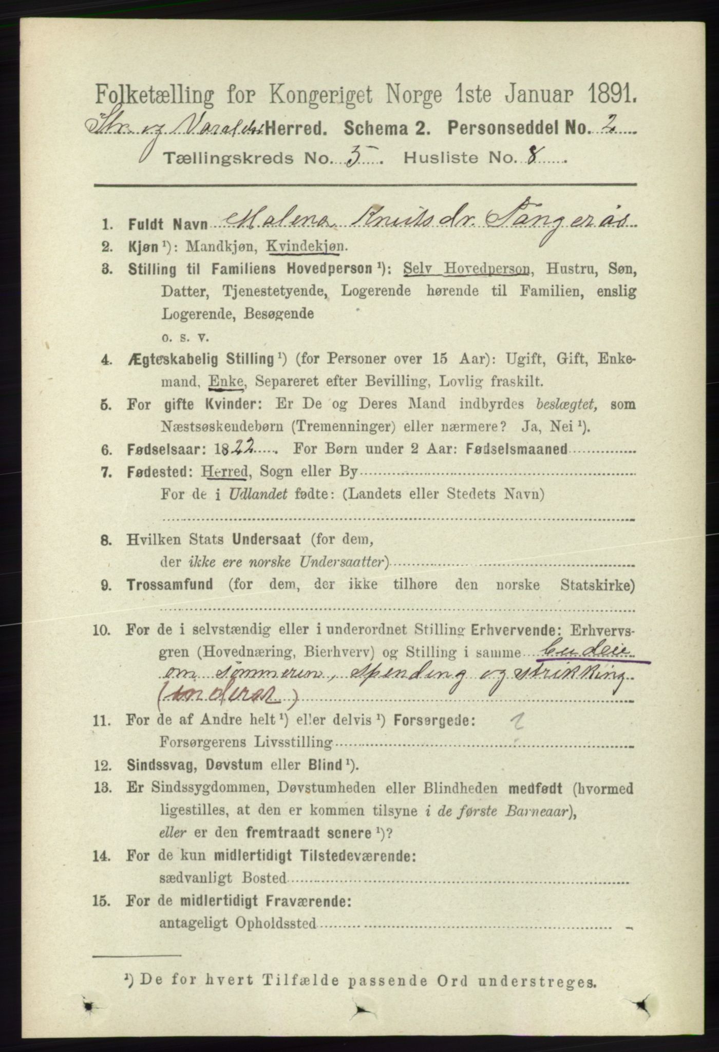 RA, 1891 census for 1226 Strandebarm og Varaldsøy, 1891, p. 1924