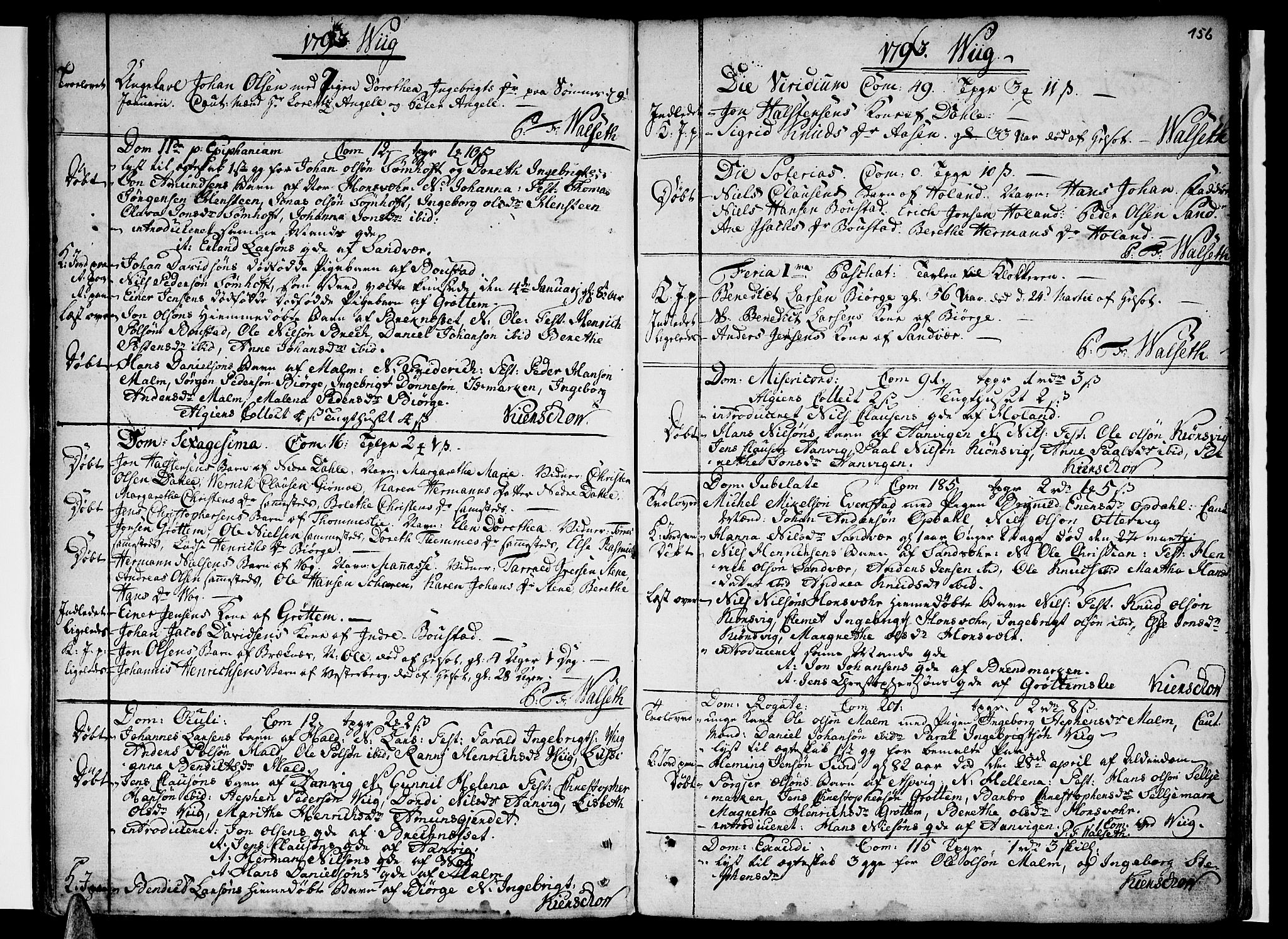 Ministerialprotokoller, klokkerbøker og fødselsregistre - Nordland, SAT/A-1459/812/L0173: Parish register (official) no. 812A02, 1752-1800, p. 156