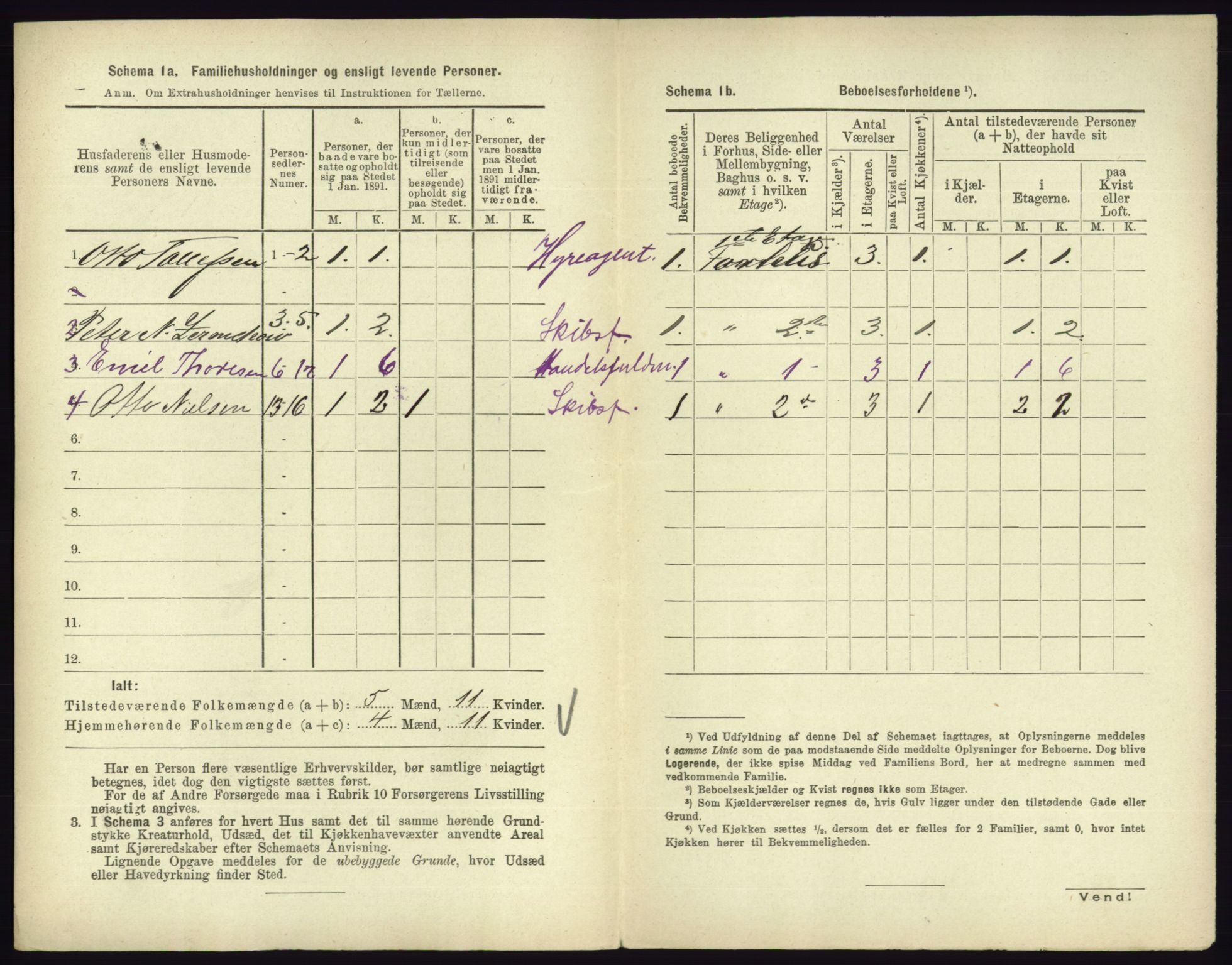 RA, 1891 census for 0705 Tønsberg, 1891, p. 735