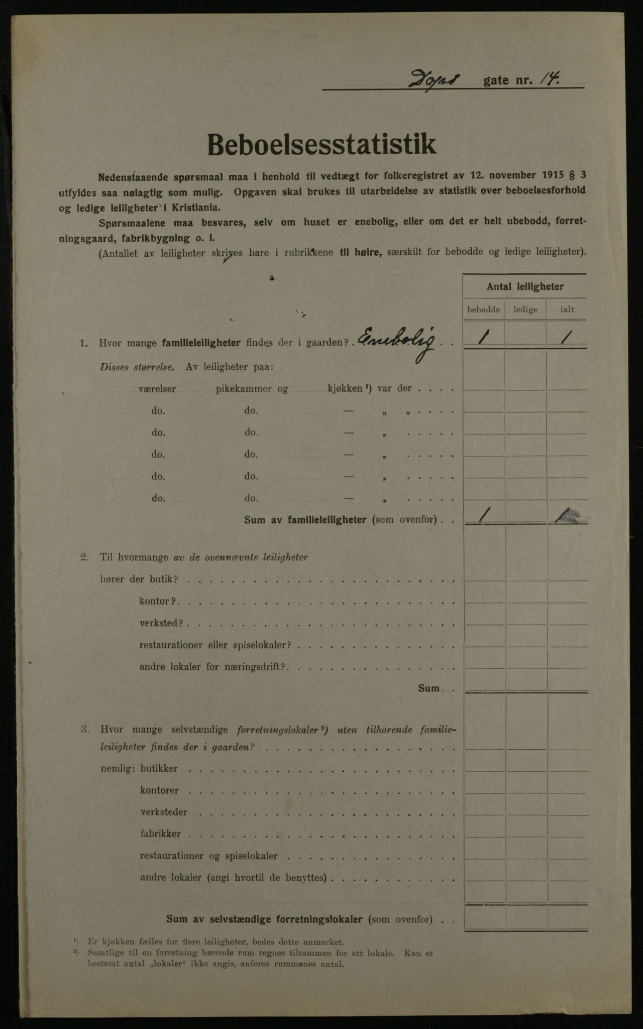 OBA, Municipal Census 1923 for Kristiania, 1923, p. 17822