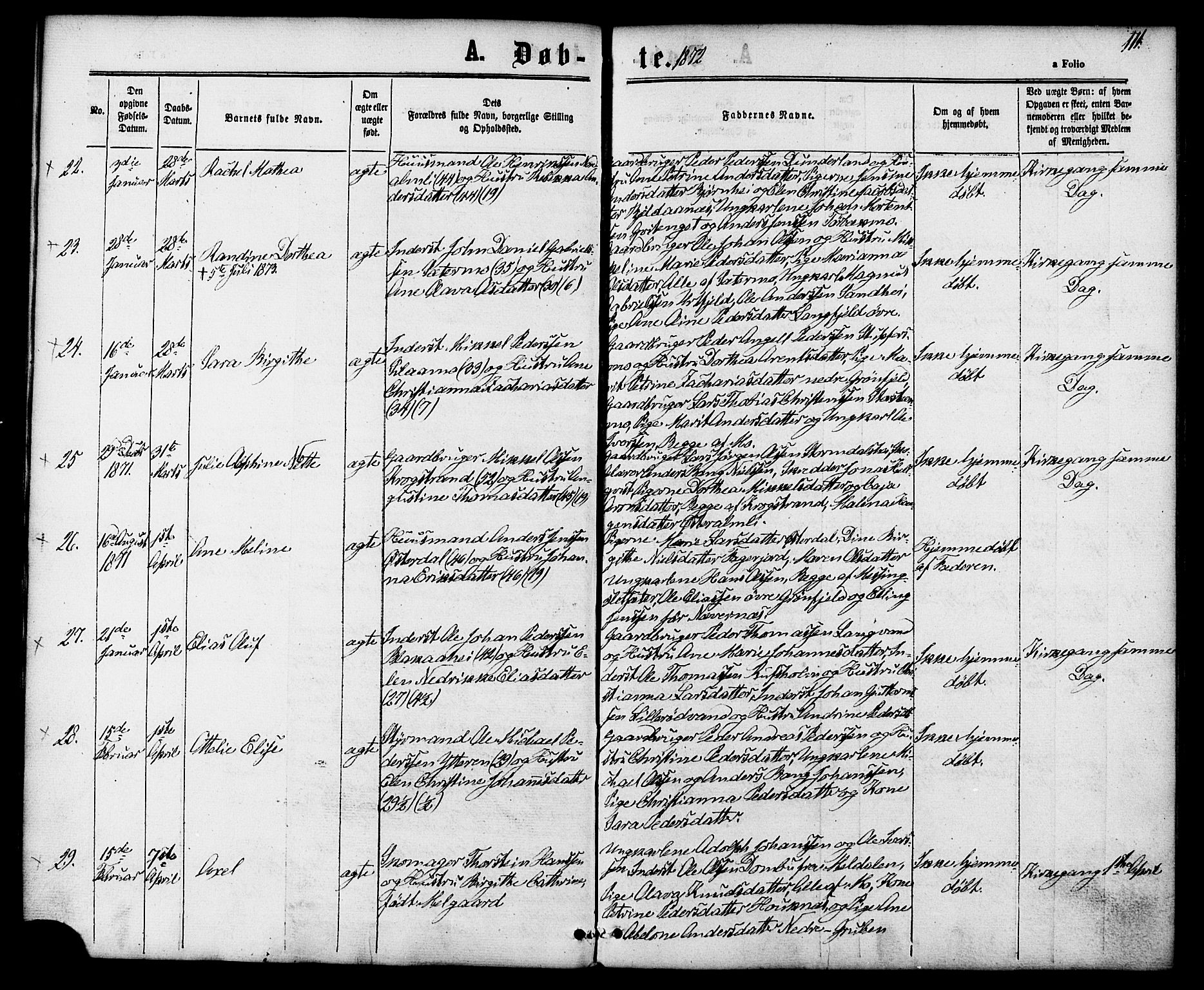 Ministerialprotokoller, klokkerbøker og fødselsregistre - Nordland, AV/SAT-A-1459/827/L0393: Parish register (official) no. 827A05, 1863-1883, p. 111