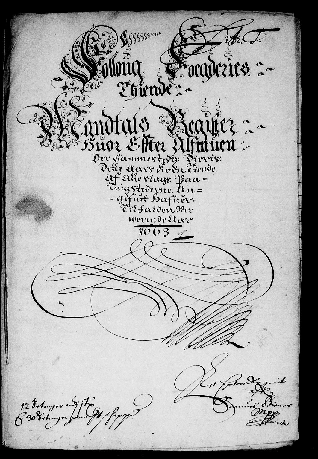 Rentekammeret inntil 1814, Reviderte regnskaper, Stiftamtstueregnskaper, Landkommissariatet på Akershus og Akershus stiftamt, AV/RA-EA-5869/R/Ra/L0014: Landkommissariatet på Akershus, 1663