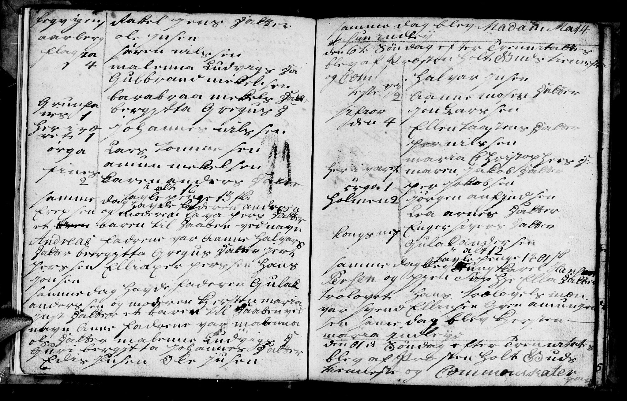 Berg sokneprestkontor, AV/SATØ-S-1318/G/Ga/Gab/L0010klokker: Parish register (copy) no. 10, 1783-1811, p. 14