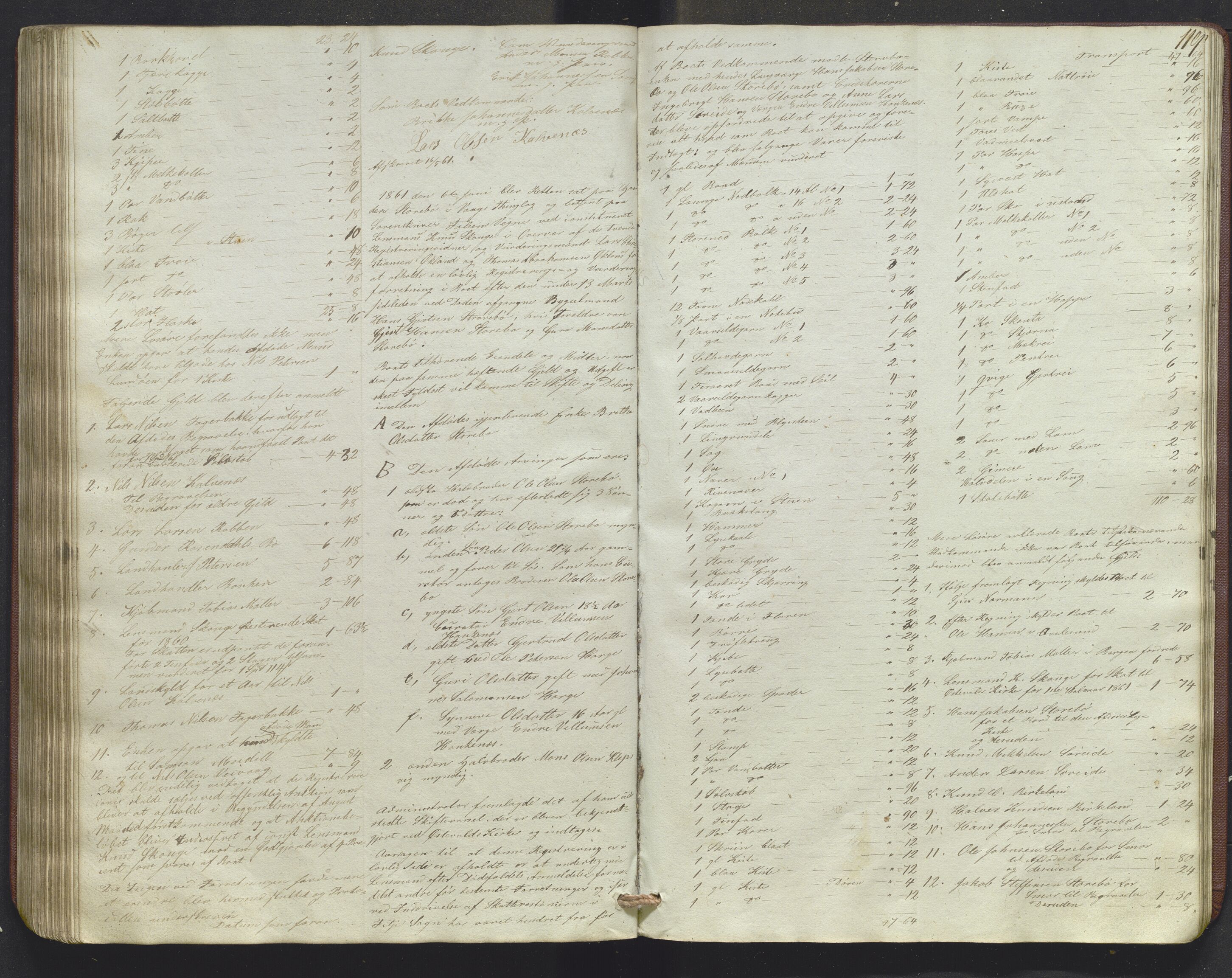 Lensmannen i Sund og Austevoll, AV/SAB-A-35201/0006/L0009: Registreringsprotokoll, 1848-1863, p. 118b-119a