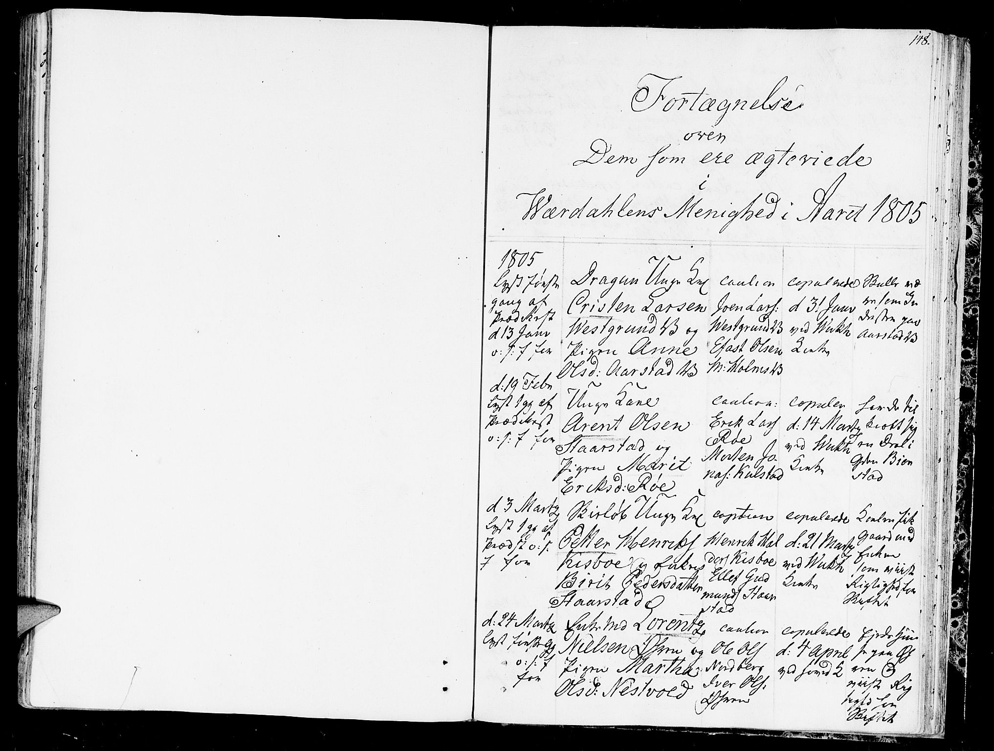 Ministerialprotokoller, klokkerbøker og fødselsregistre - Nord-Trøndelag, SAT/A-1458/723/L0233: Parish register (official) no. 723A04, 1805-1816, p. 148