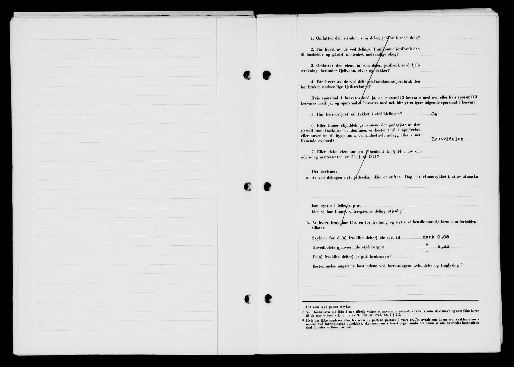 Lyngdal sorenskriveri, AV/SAK-1221-0004/G/Gb/L0663: Mortgage book no. A IX, 1948-1949, Diary no: : 19/1949