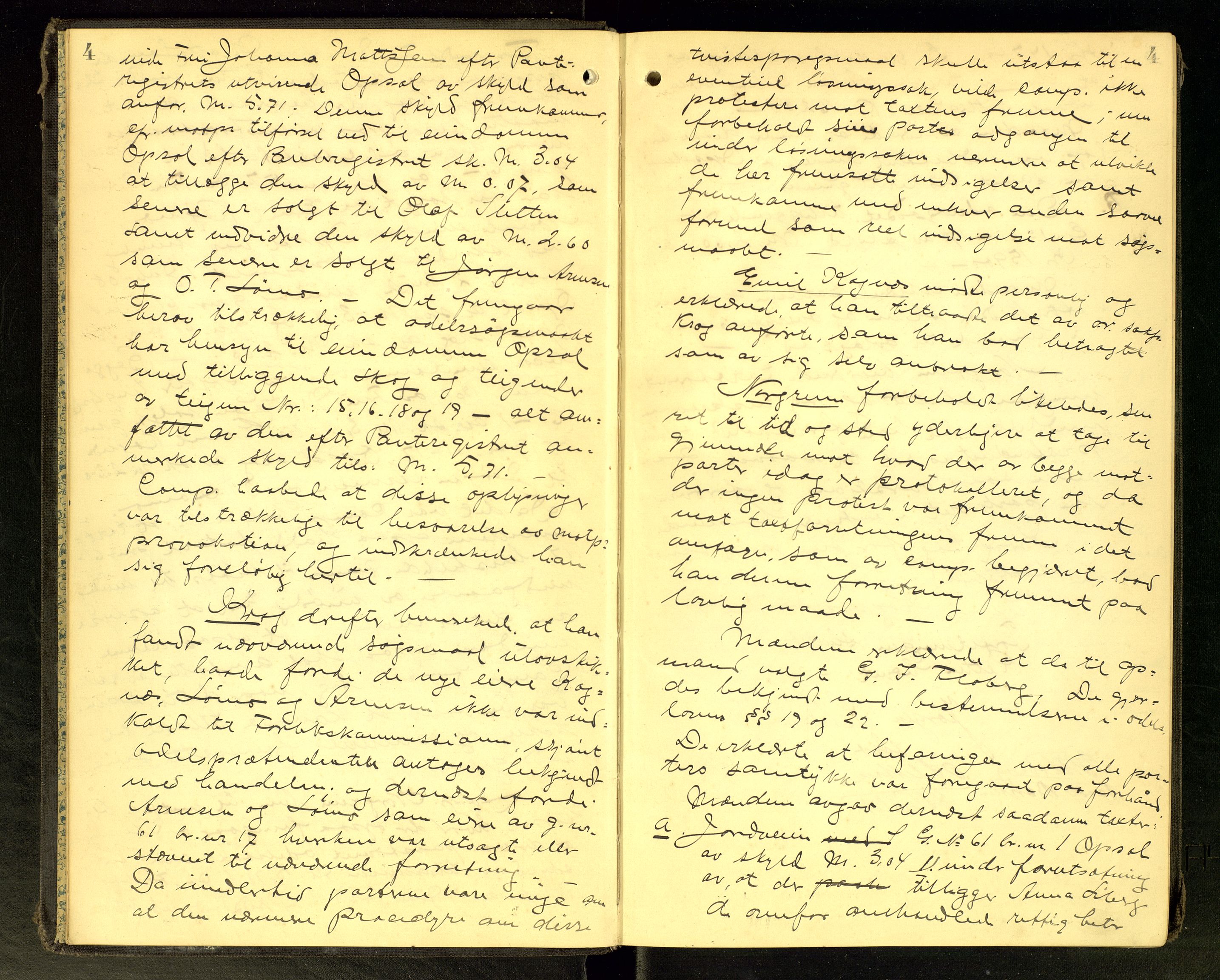 Solør tingrett, AV/SAH-TING-008/G/Gc/Gca/L0035: Ekstrarettsprotokoll, 1909-1912, p. 4