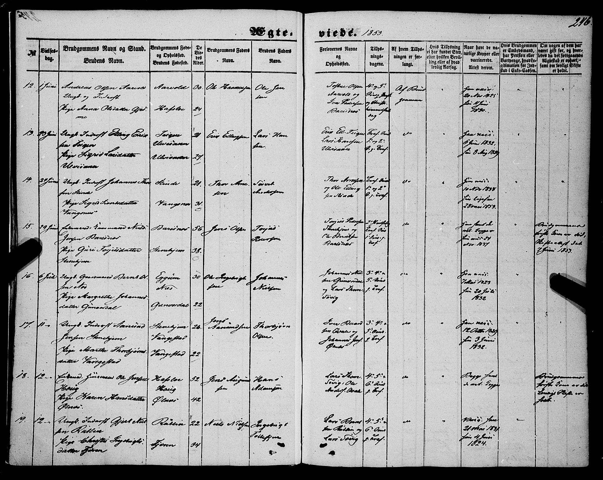 Sogndal sokneprestembete, AV/SAB-A-81301/H/Haa/Haaa/L0012II: Parish register (official) no. A 12II, 1847-1877, p. 246