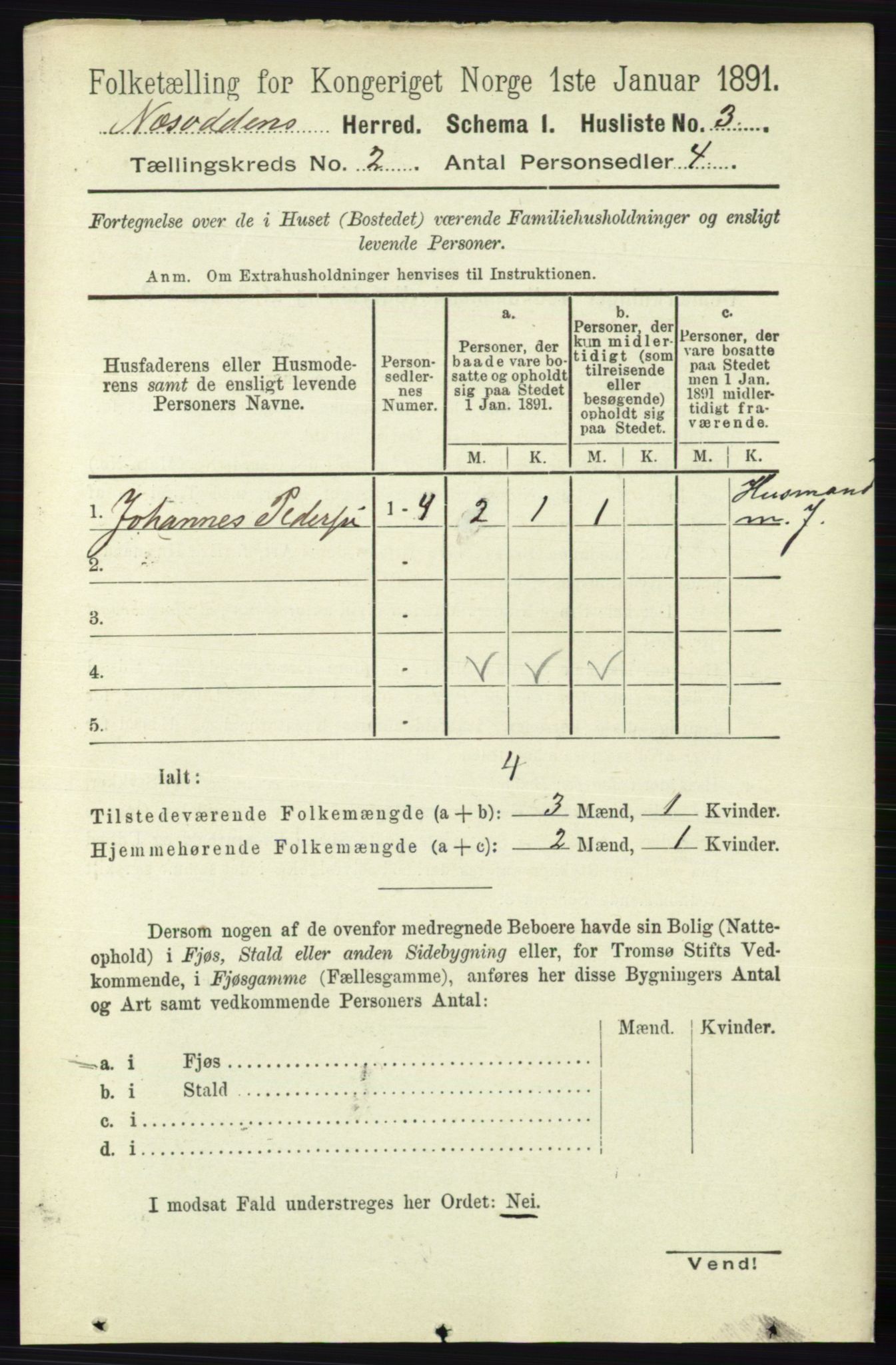 RA, 1891 census for 0216 Nesodden, 1891, p. 388