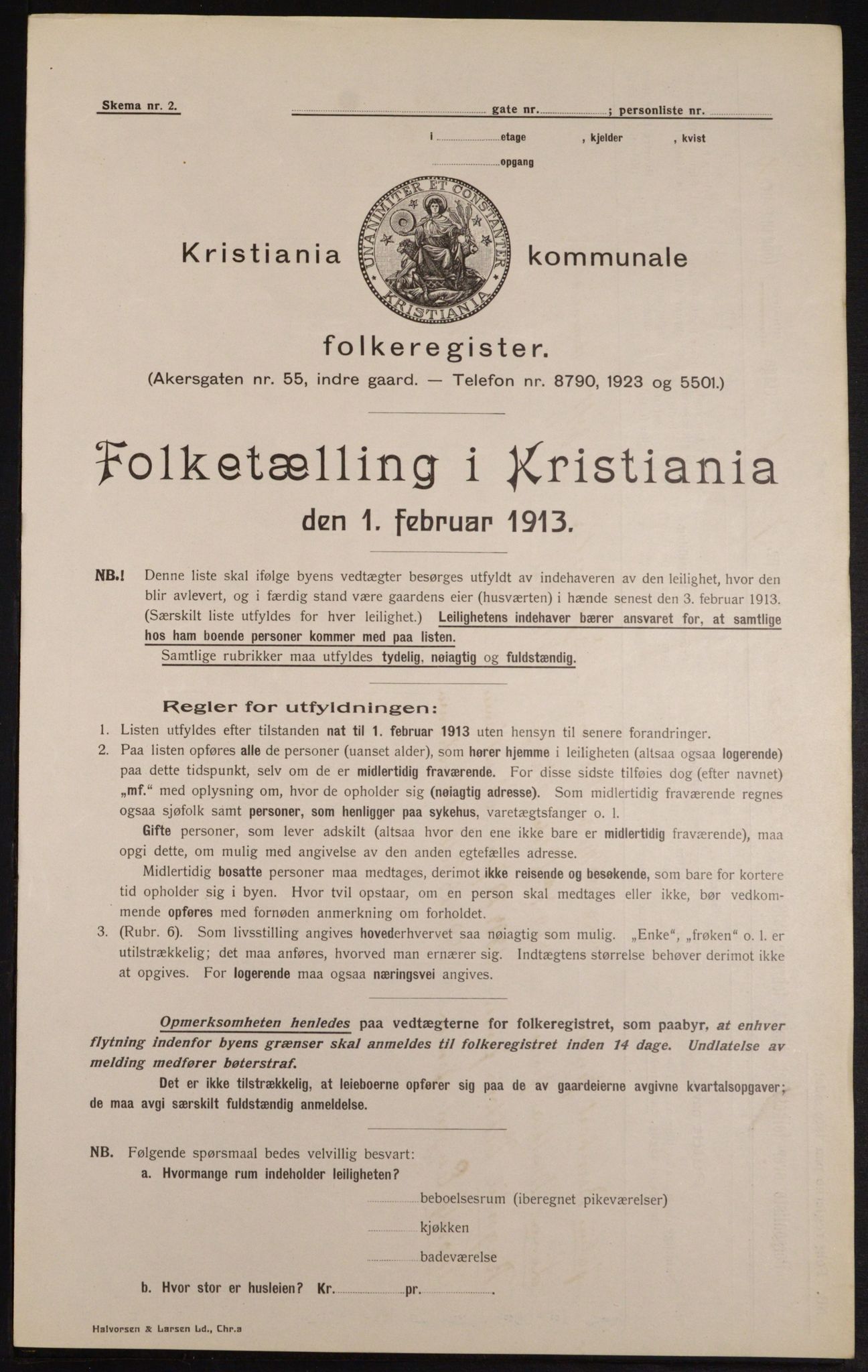 OBA, Municipal Census 1913 for Kristiania, 1913, p. 57342