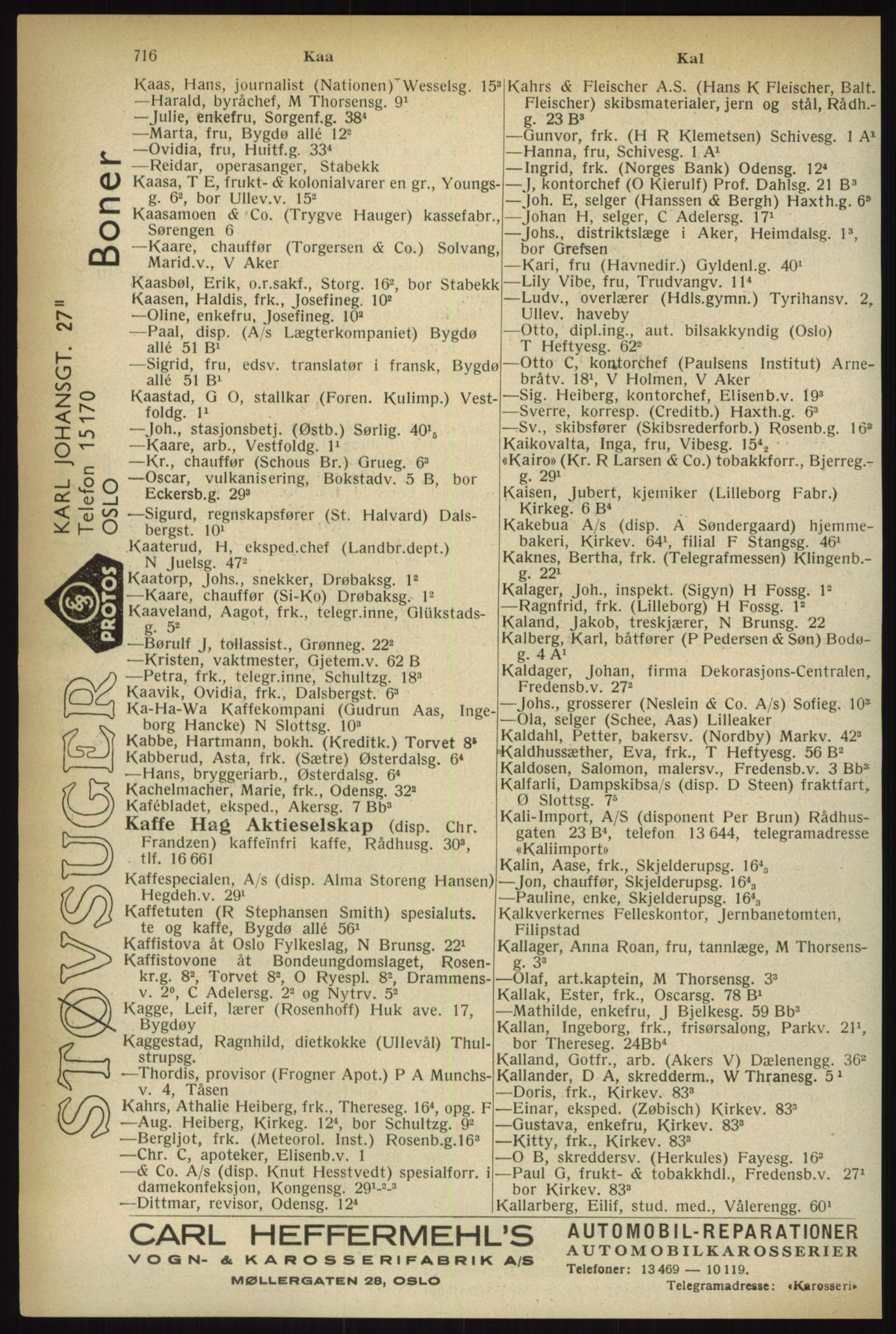 Kristiania/Oslo adressebok, PUBL/-, 1933, p. 716