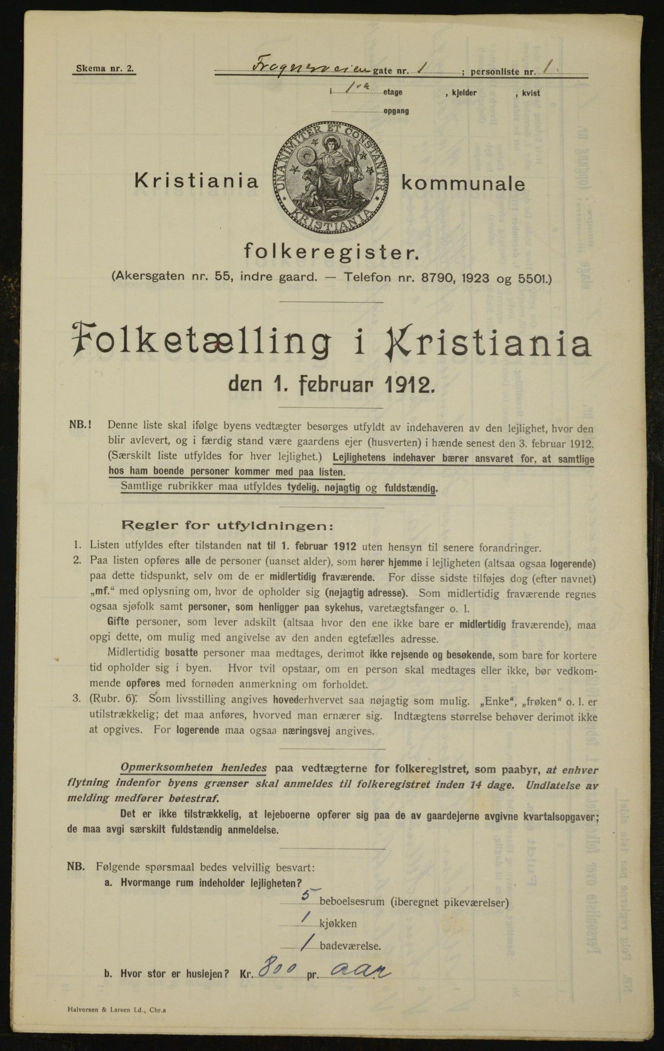 OBA, Municipal Census 1912 for Kristiania, 1912, p. 26930