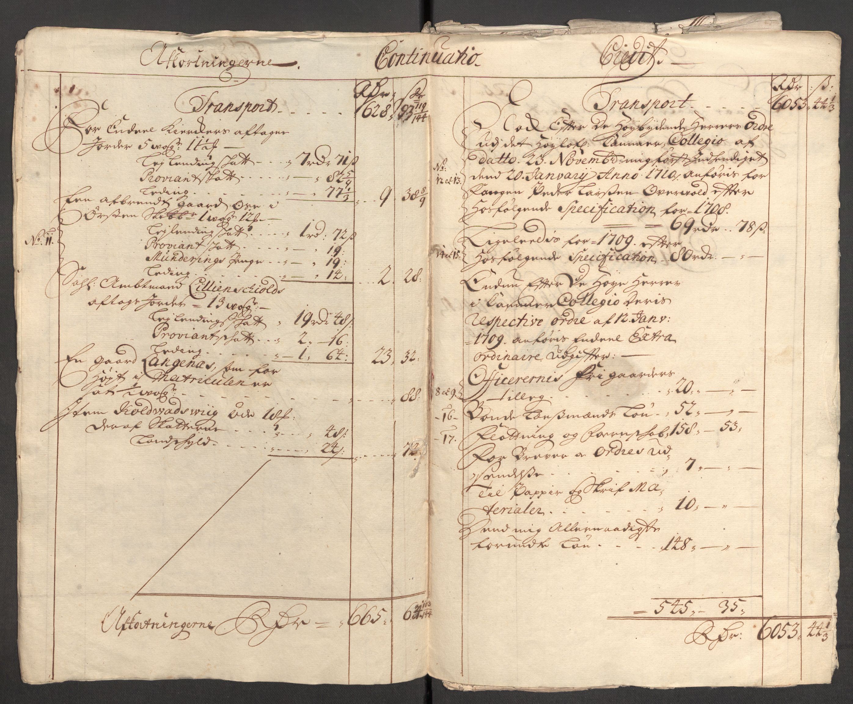 Rentekammeret inntil 1814, Reviderte regnskaper, Fogderegnskap, RA/EA-4092/R54/L3562: Fogderegnskap Sunnmøre, 1708-1709, p. 246