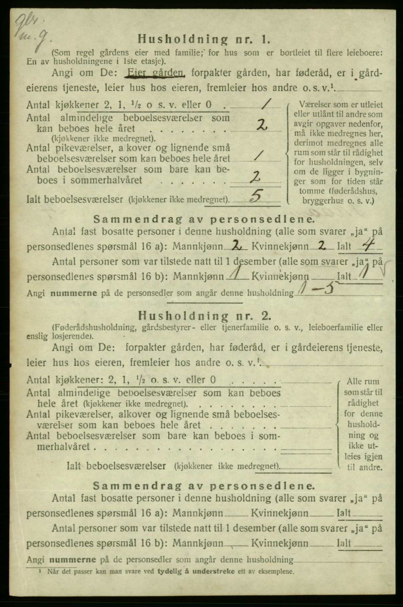 SAB, 1920 census for Skånevik, 1920, p. 1483