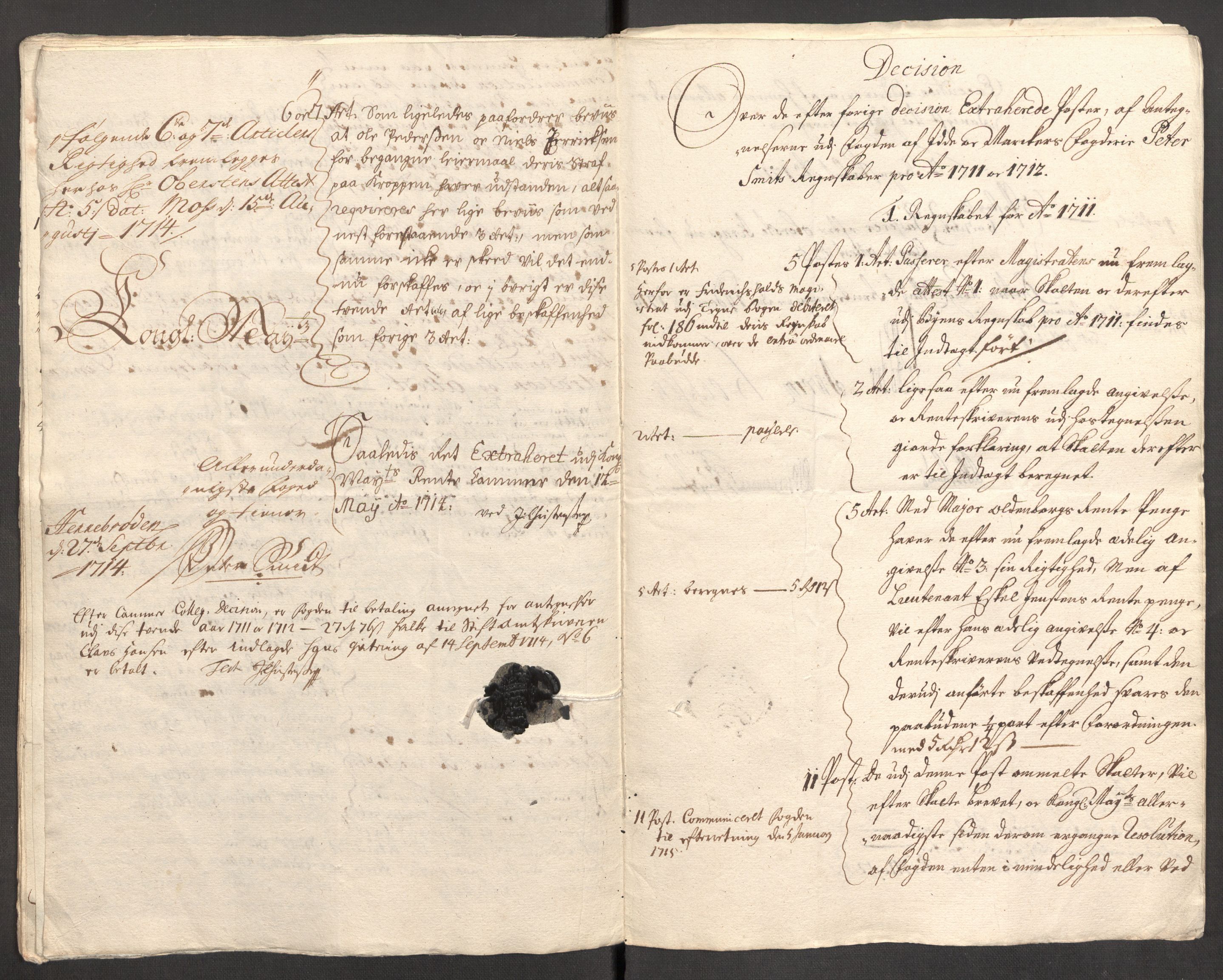 Rentekammeret inntil 1814, Reviderte regnskaper, Fogderegnskap, AV/RA-EA-4092/R01/L0021: Fogderegnskap Idd og Marker, 1712, p. 285