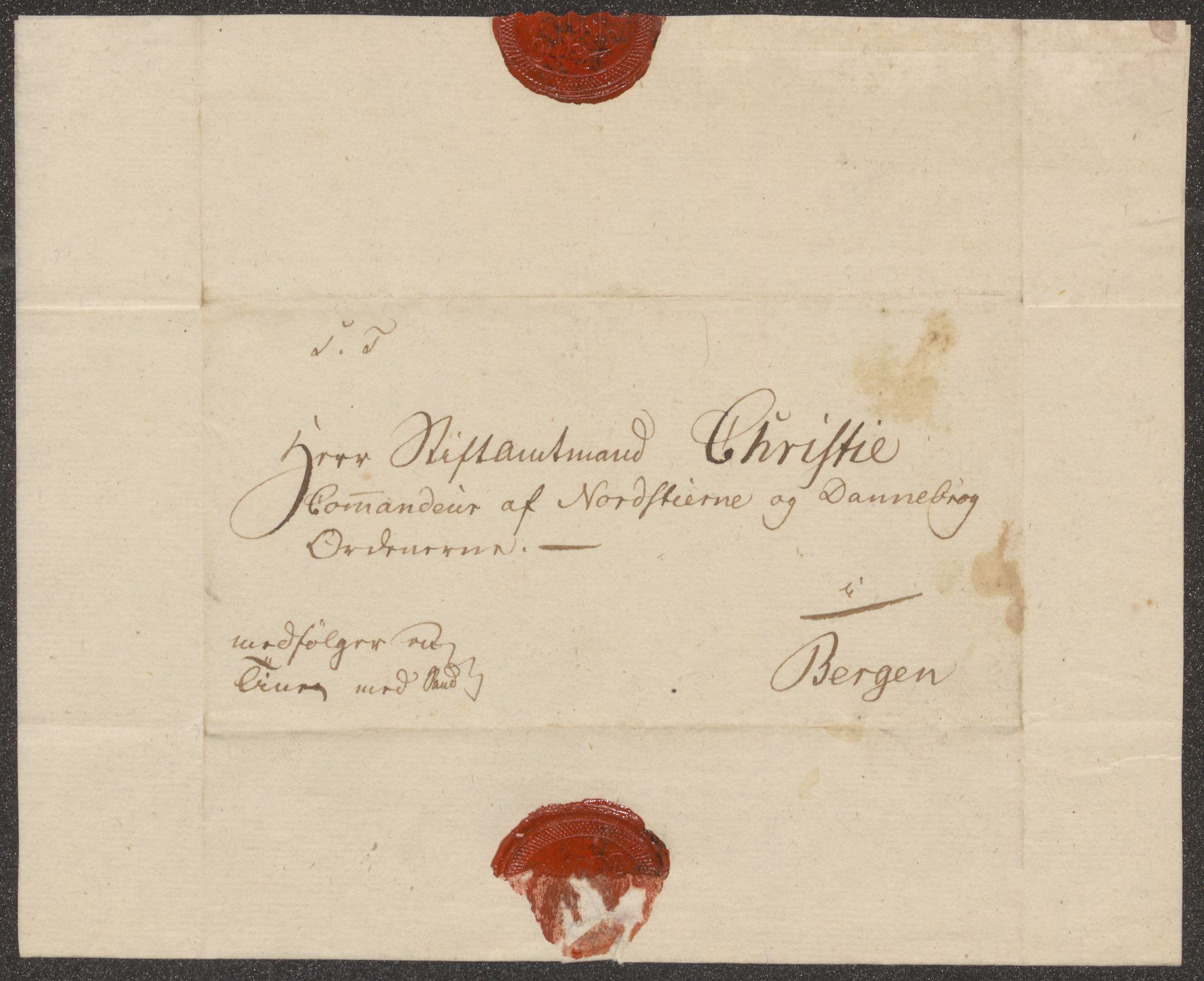 Bergens Museum, UMB/A007/D/Da/L0003/0001: Brevsamling 1828 / Brevsamling 1828, 1828