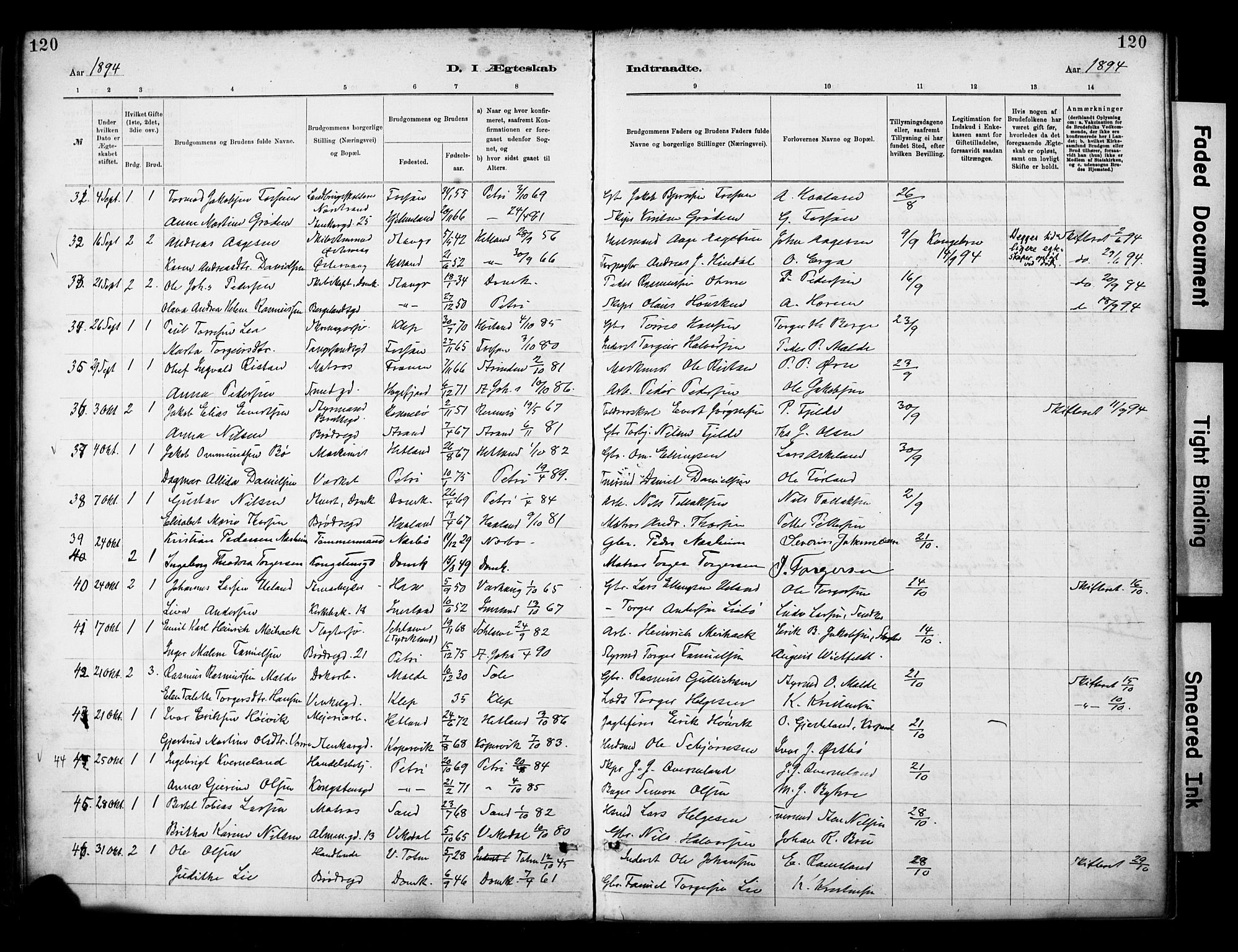 St. Petri sokneprestkontor, AV/SAST-A-101813/001/30/30BA/L0018: Parish register (official) no. A 19, 1879-1900, p. 120