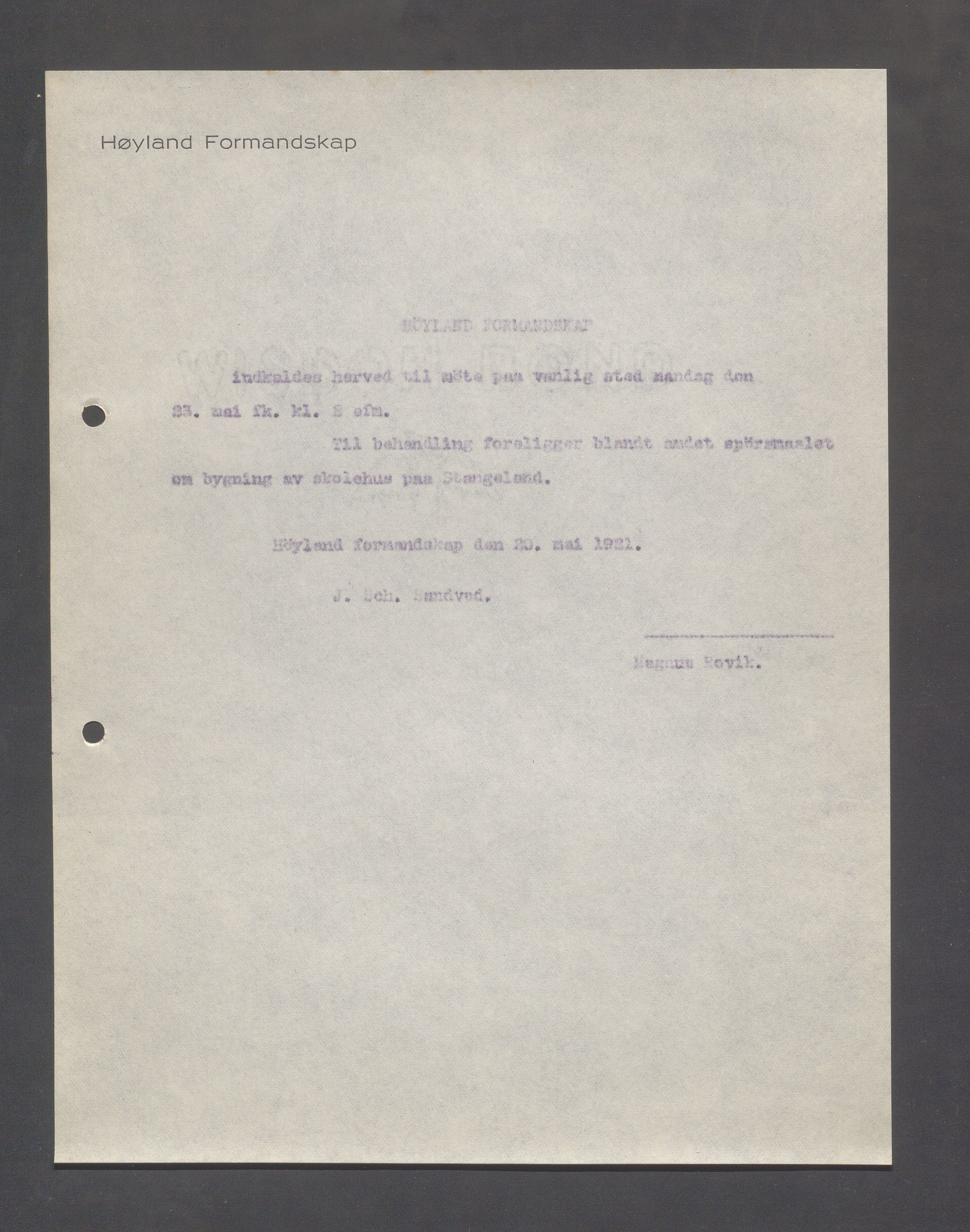 Høyland kommune - Formannskapet, IKAR/K-100046/B/L0005: Kopibok, 1918-1921, p. 1108