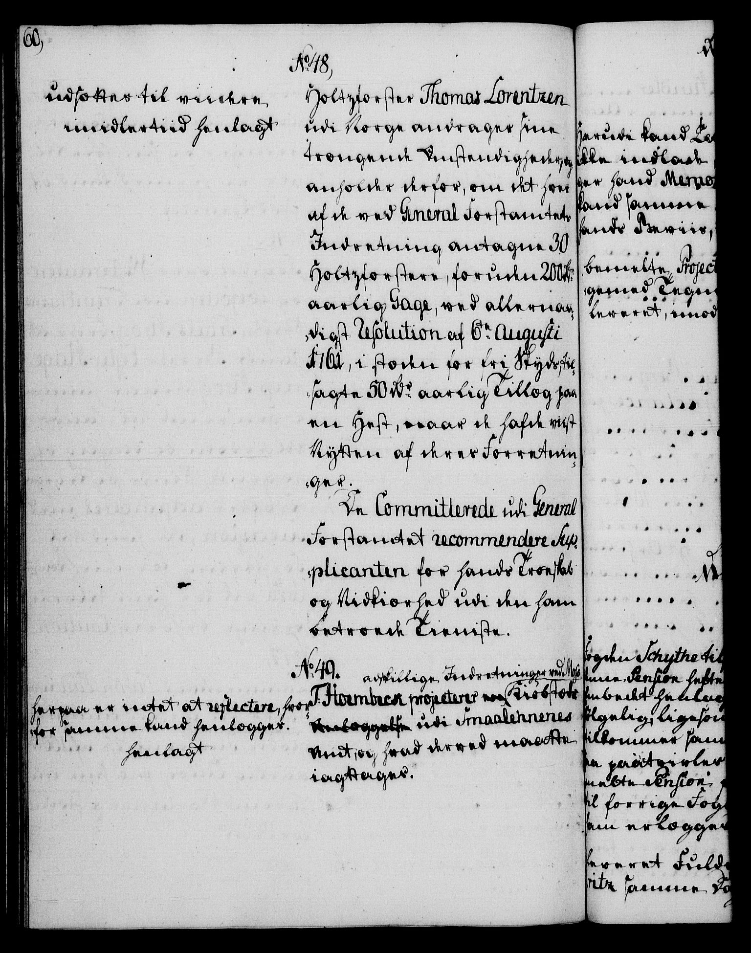 Rentekammeret, Kammerkanselliet, RA/EA-3111/G/Gh/Gha/L0035: Norsk ekstraktmemorialprotokoll (merket RK 53.80), 1759-1771, p. 60