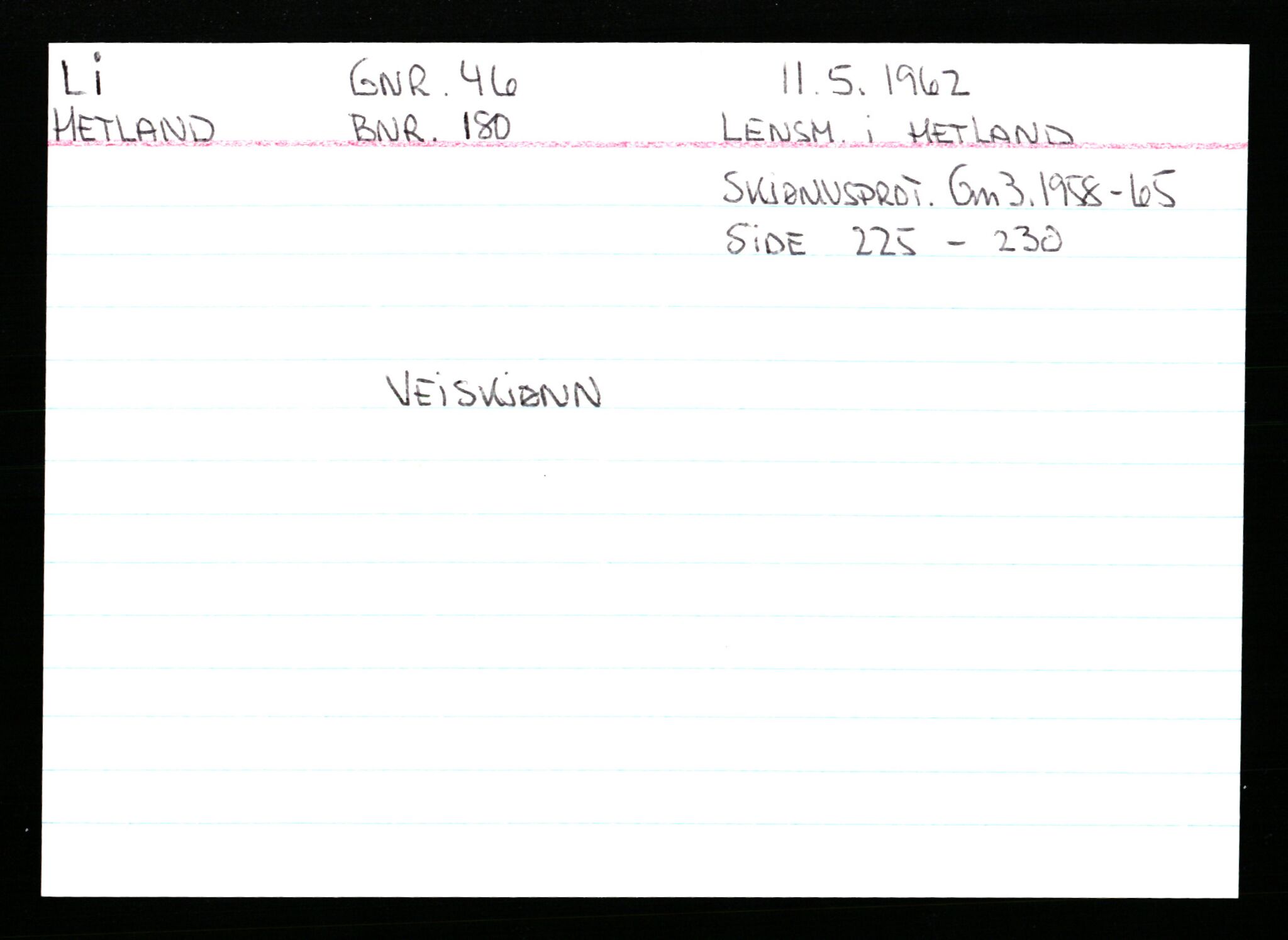 Statsarkivet i Stavanger, AV/SAST-A-101971/03/Y/Ym/L0035: Åstedskort sortert etter gårdsnavn: Leiranger - Lindanger, 1600-1950, p. 229