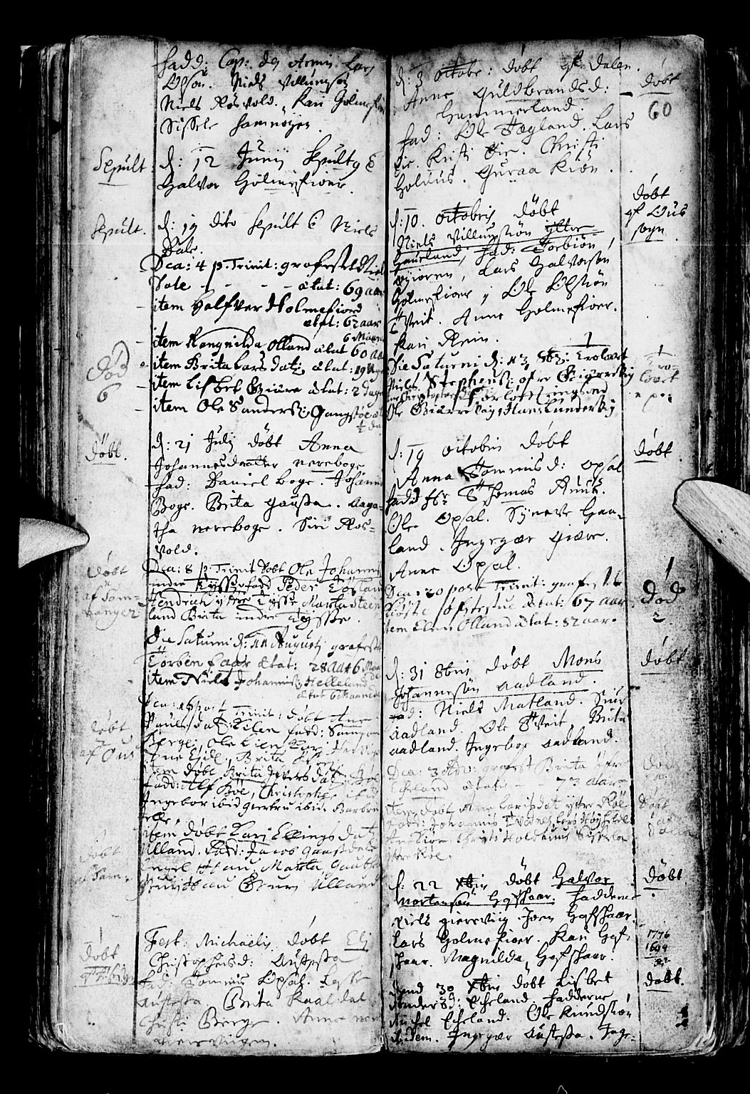 Os sokneprestembete, SAB/A-99929: Parish register (official) no. A 6, 1669-1719, p. 60