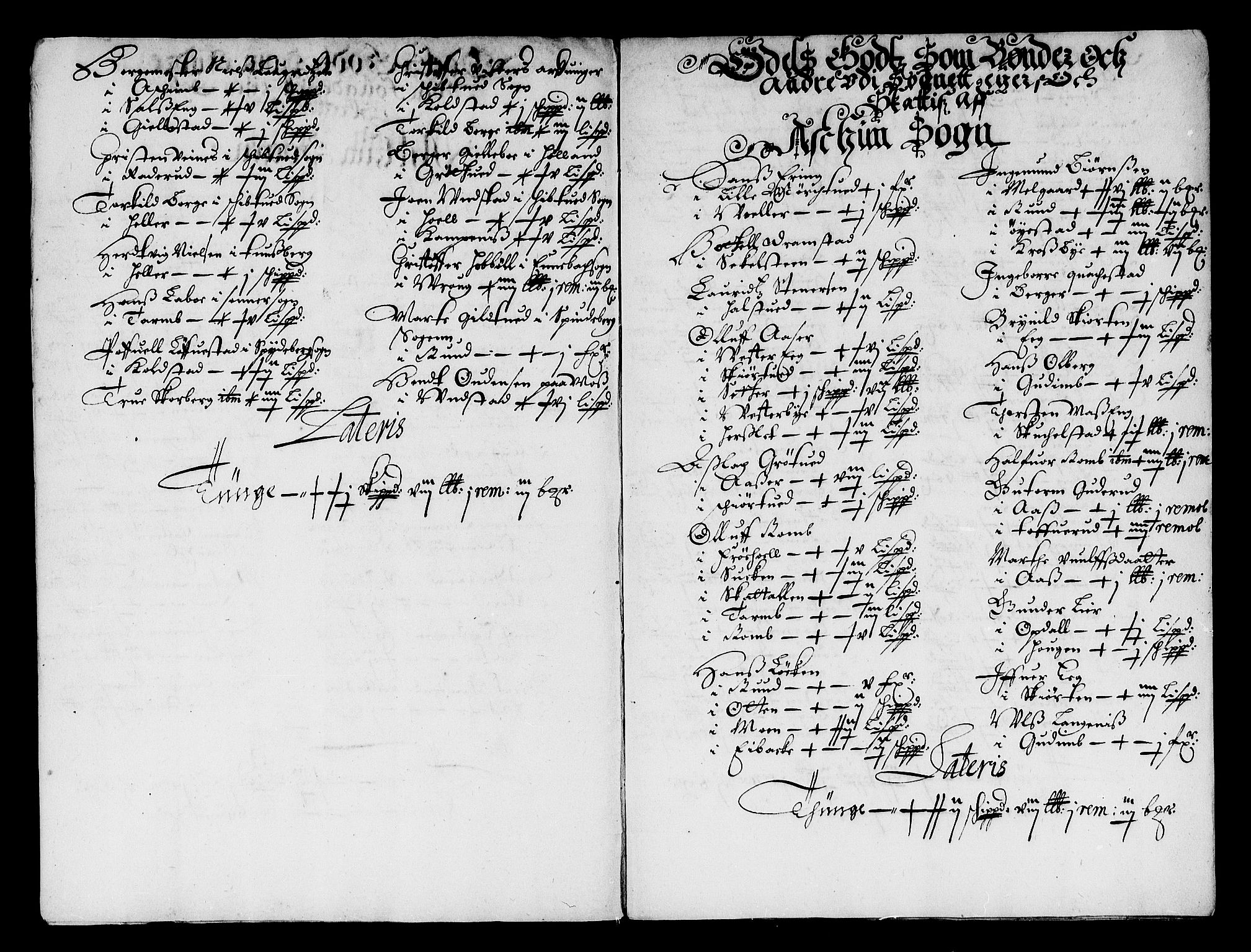 Rentekammeret inntil 1814, Reviderte regnskaper, Stiftamtstueregnskaper, Landkommissariatet på Akershus og Akershus stiftamt, AV/RA-EA-5869/R/Ra/L0032: Landkommissariatet på Akershus, 1665