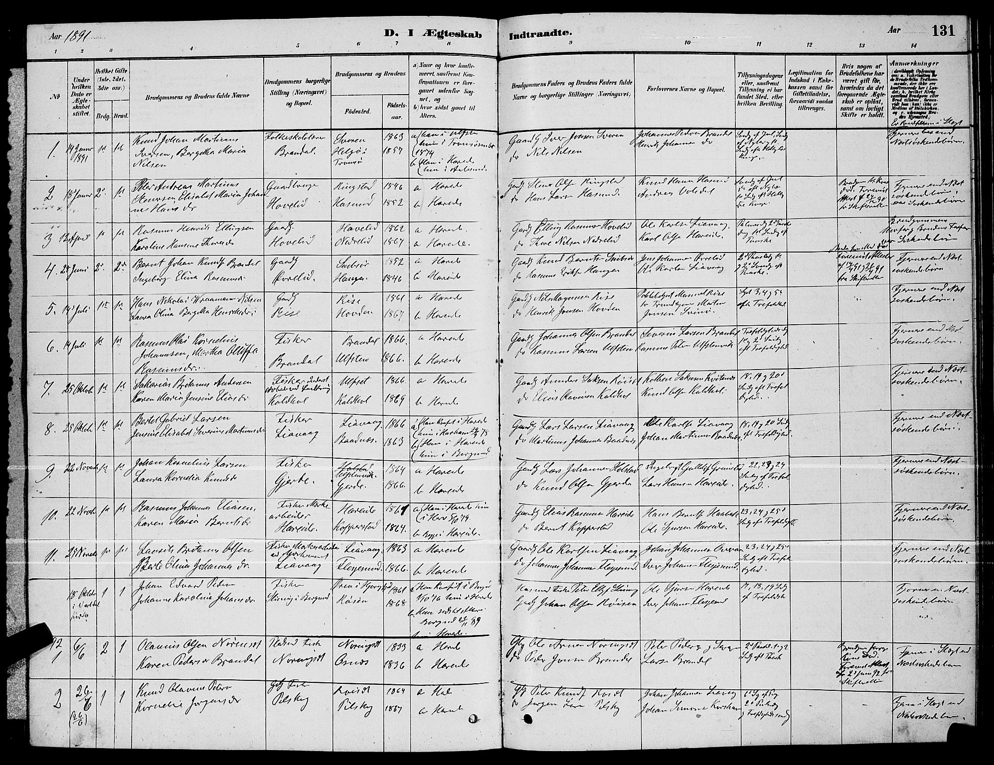 Ministerialprotokoller, klokkerbøker og fødselsregistre - Møre og Romsdal, AV/SAT-A-1454/510/L0125: Parish register (copy) no. 510C02, 1878-1900, p. 131