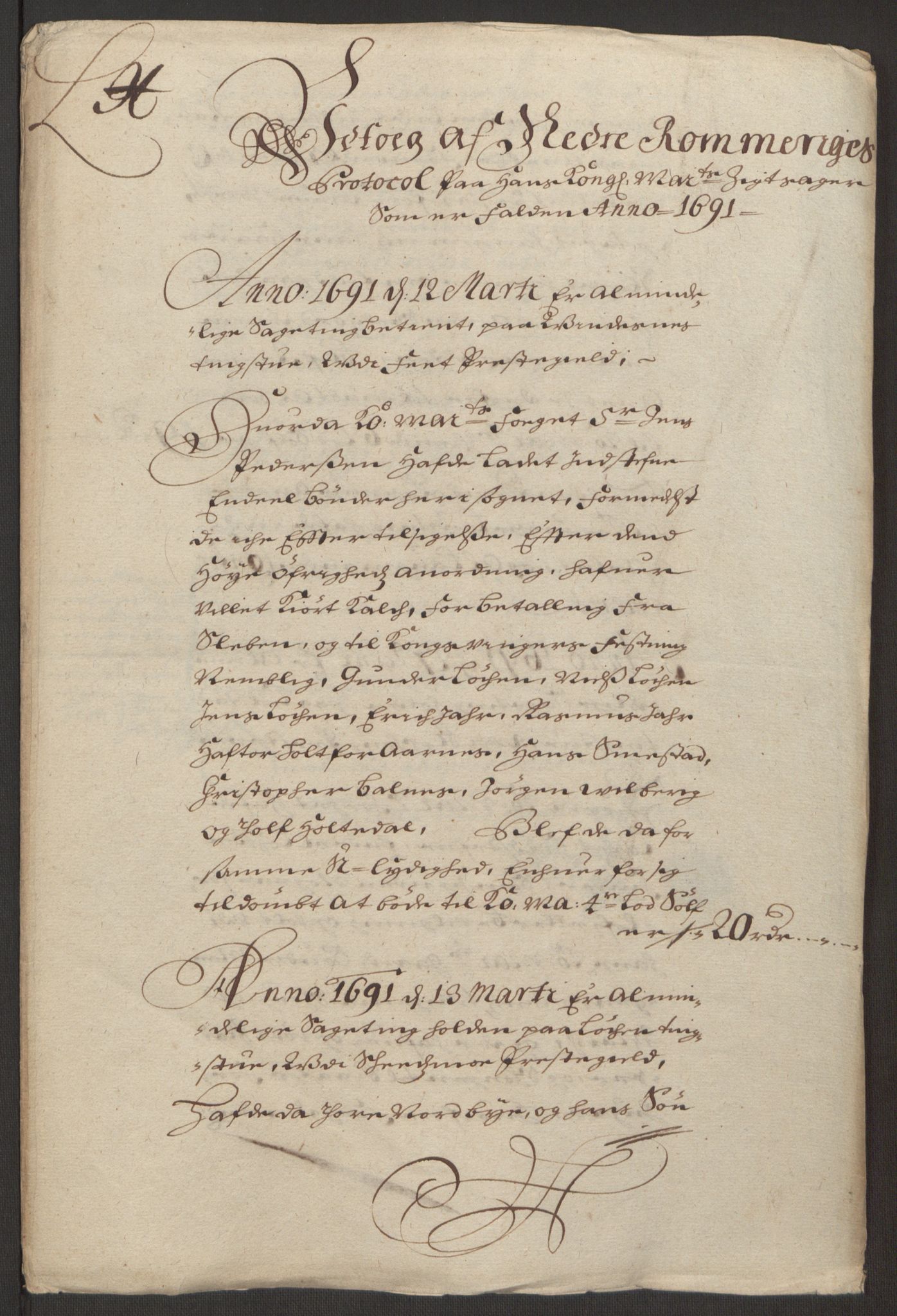 Rentekammeret inntil 1814, Reviderte regnskaper, Fogderegnskap, RA/EA-4092/R11/L0575: Fogderegnskap Nedre Romerike, 1691, p. 11