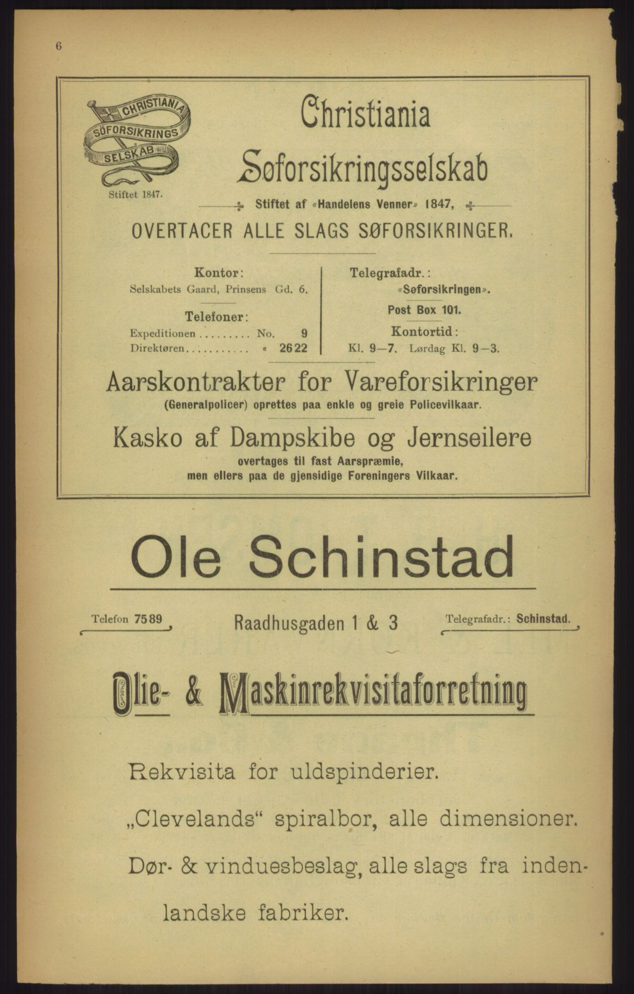 Kristiania/Oslo adressebok, PUBL/-, 1903, p. 6