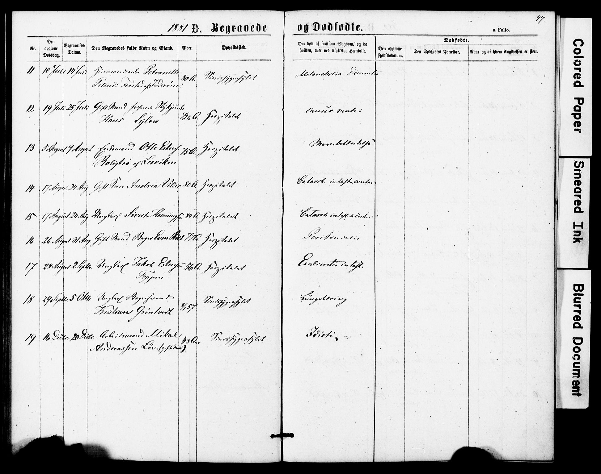 Ministerialprotokoller, klokkerbøker og fødselsregistre - Sør-Trøndelag, SAT/A-1456/623/L0469: Parish register (official) no. 623A03, 1868-1883, p. 47